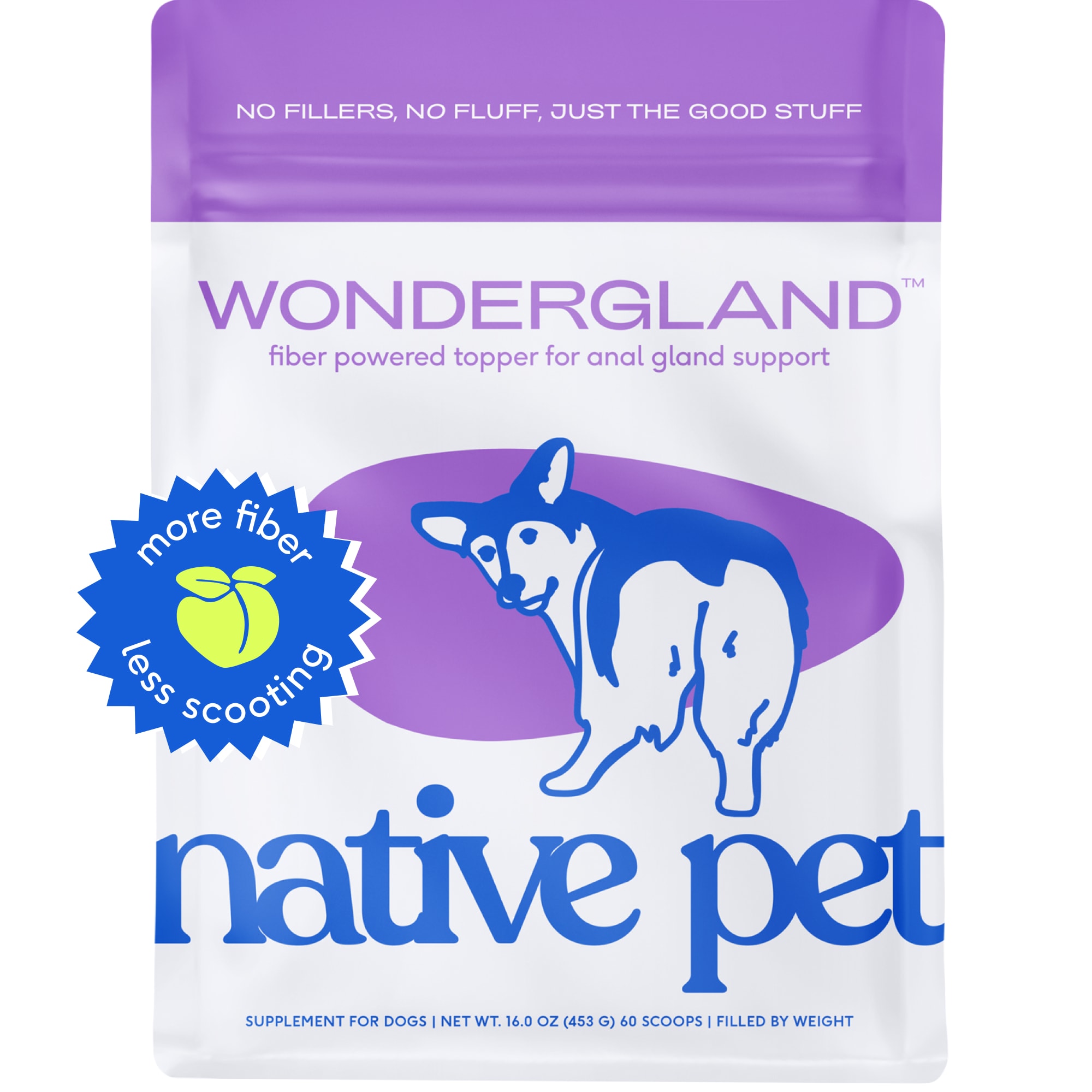 Native Pet GlandAid Anal Gland Stool Health Supplement for Dogs