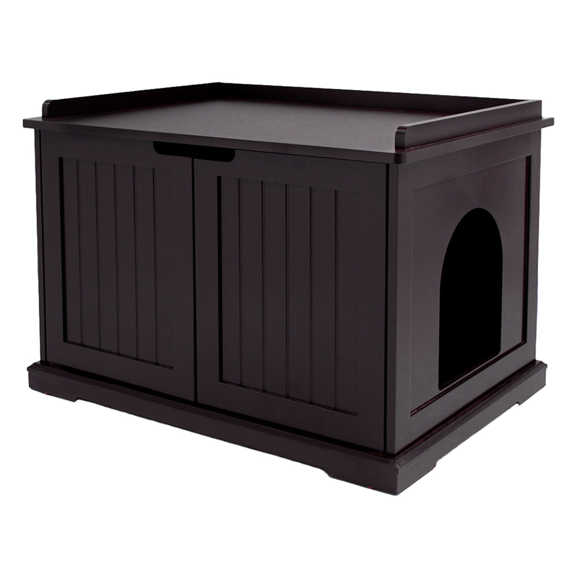 Unipaws Espresso Cat Litter Box Enclosure & Furniture