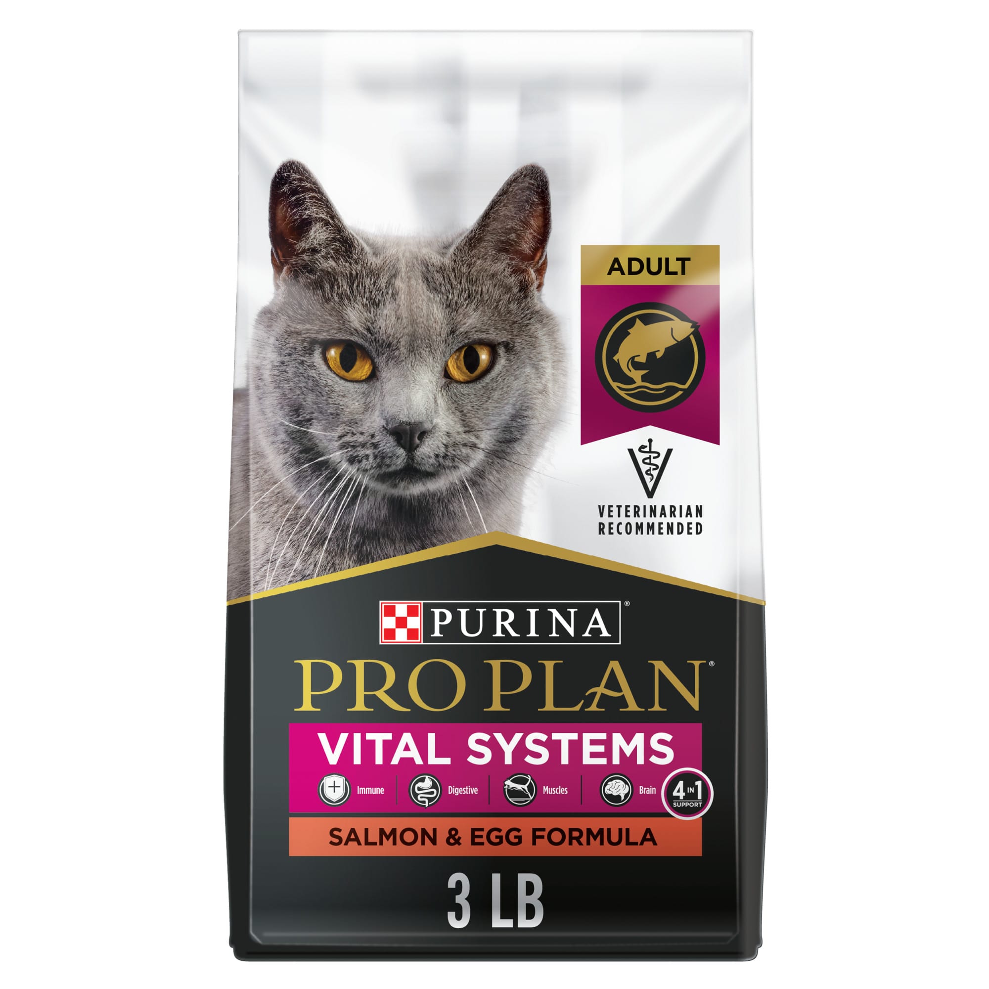 Pro Plan Vital Systems Salmon Adult Dry Cat Food