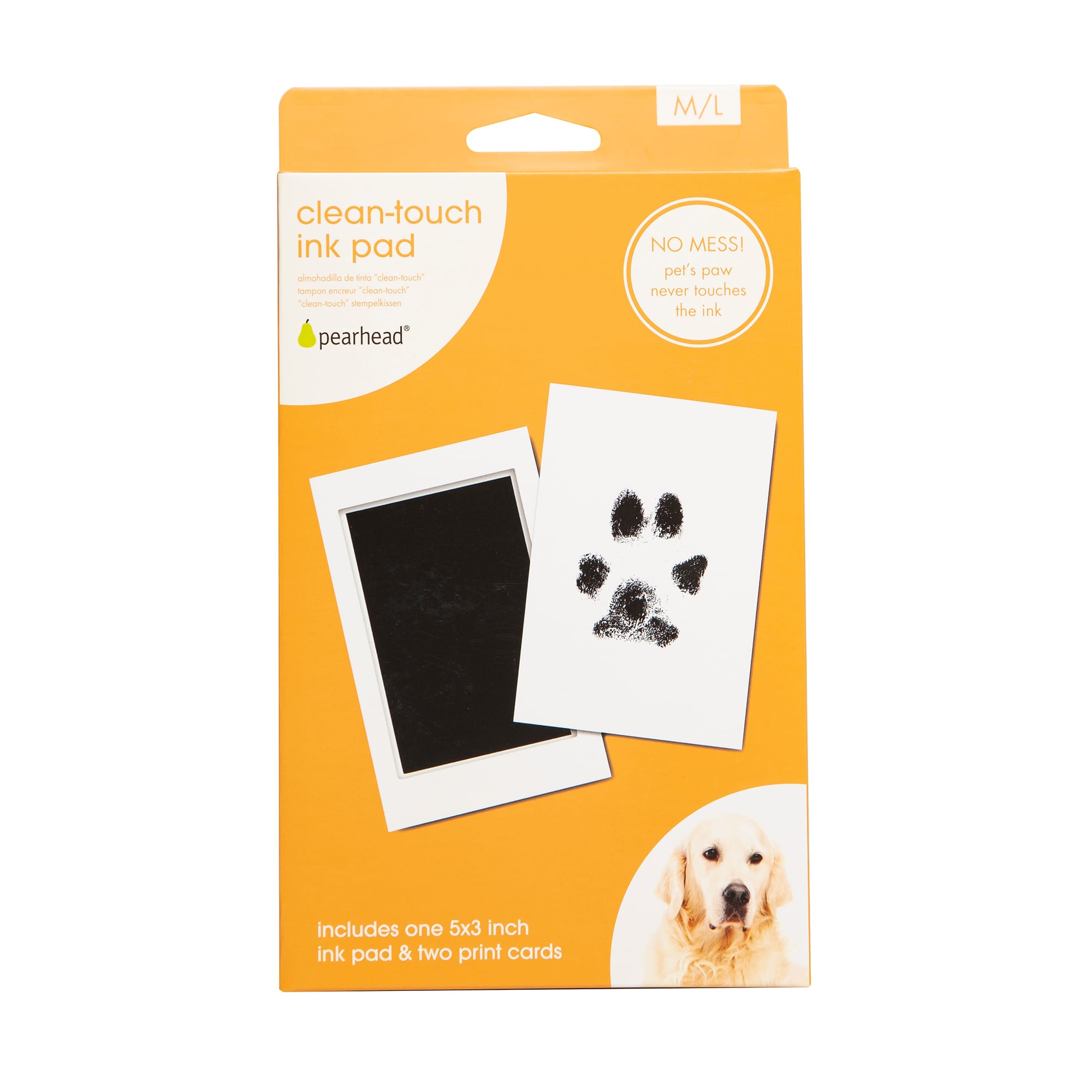 Pearhead CleanTouch Pet Paw Print Kit for Medium/Large Pets