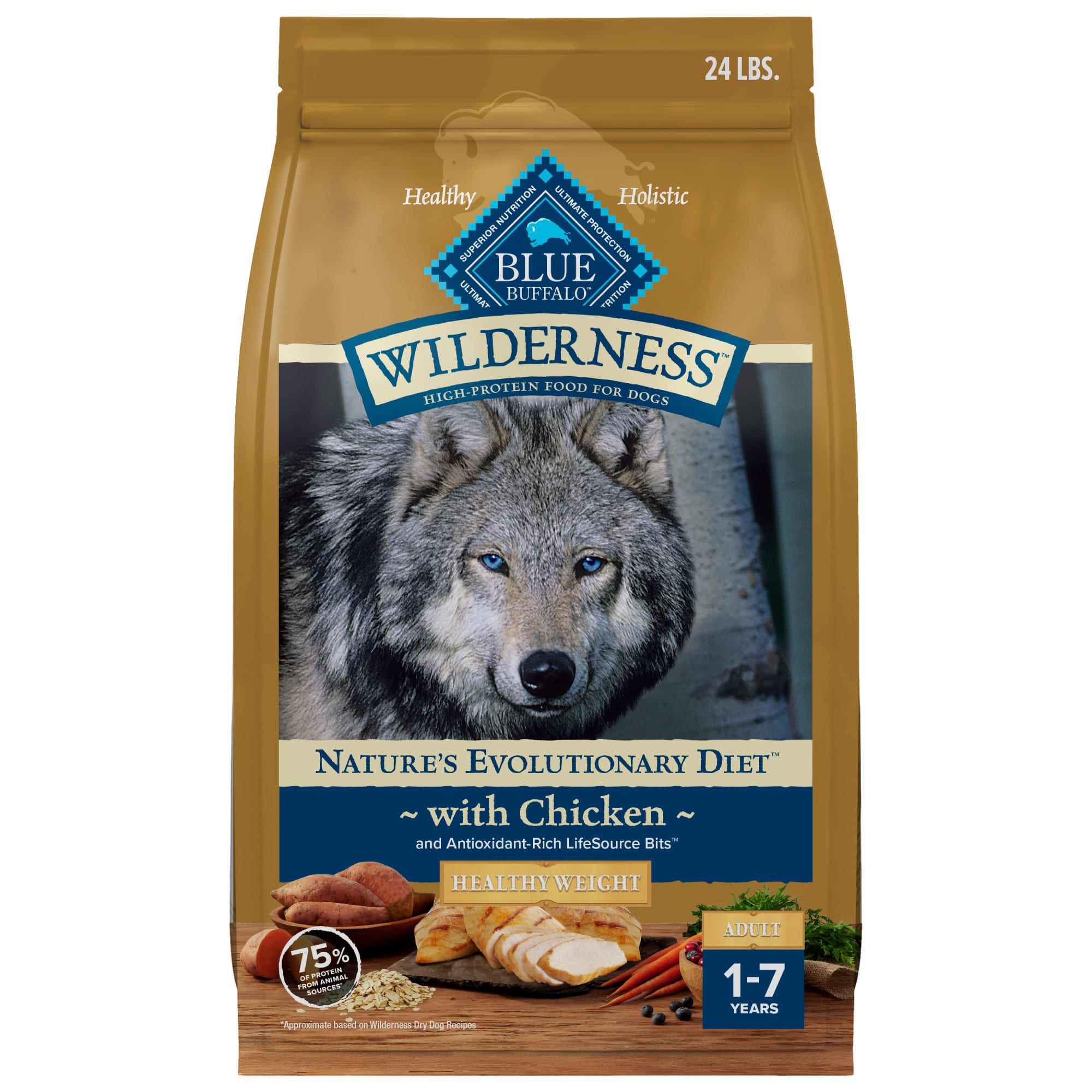 Blue wilderness adult dog hot sale food