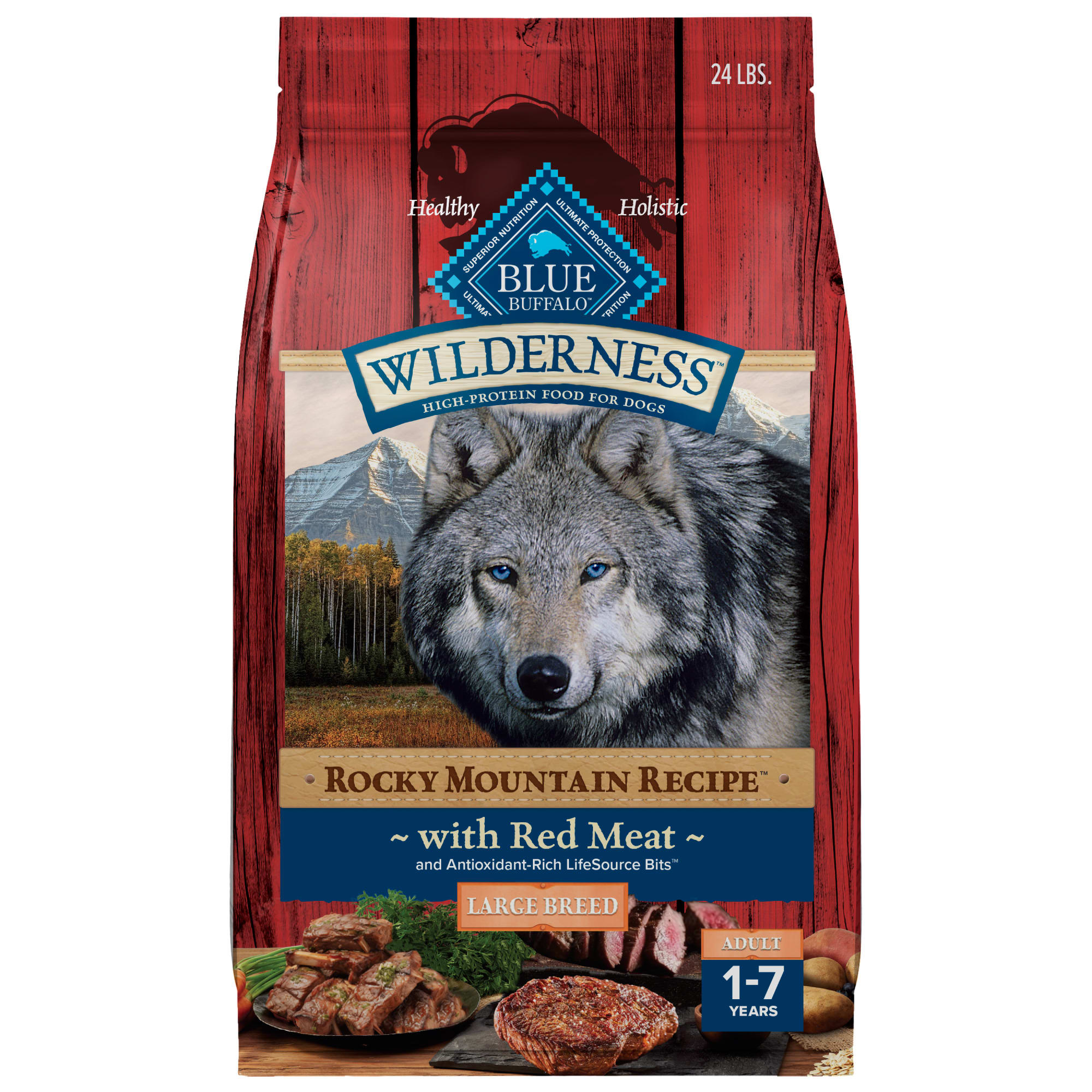 Blue Buffalo Blue Wilderness Red Meat with Grain Rocky Mountain