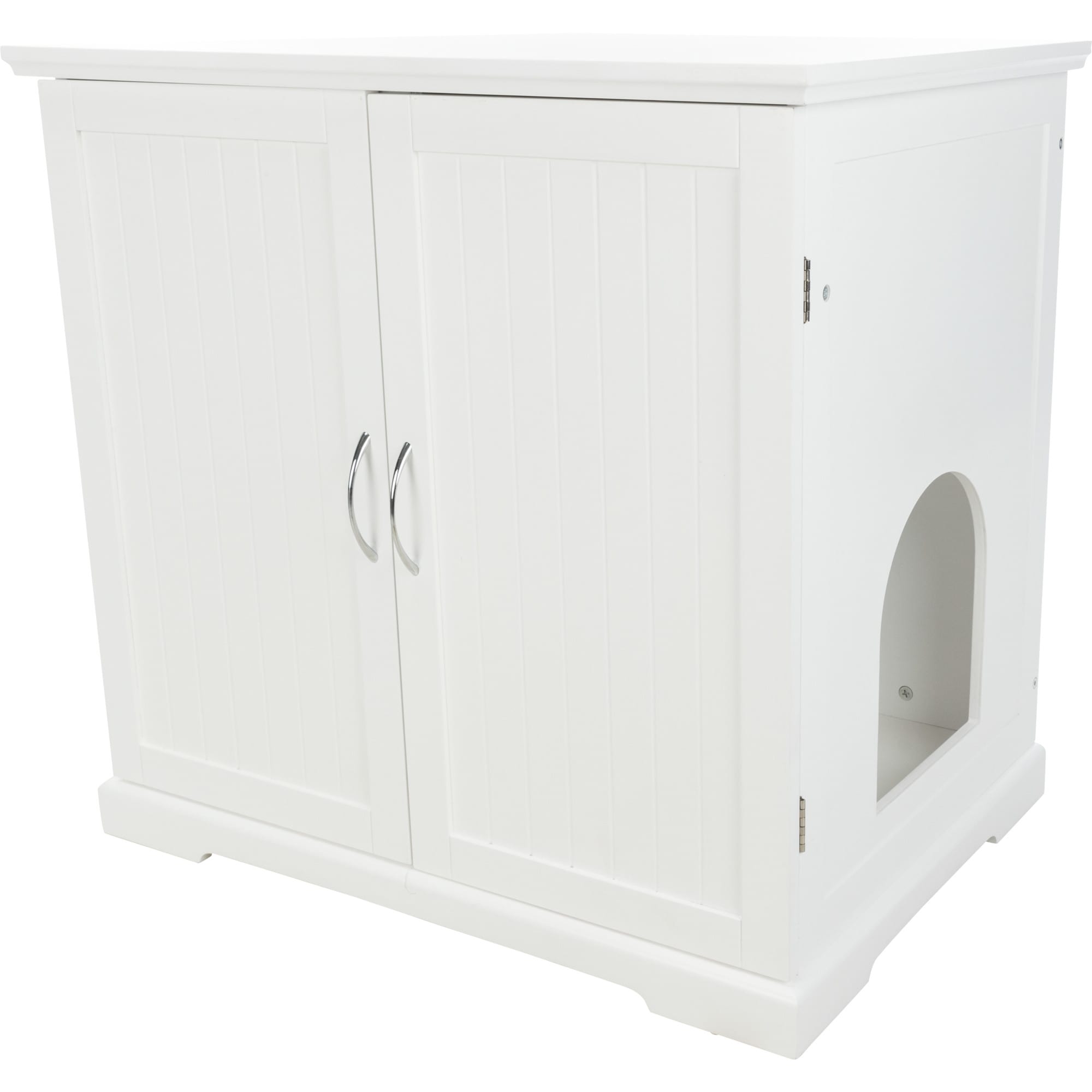TRIXIE XL White Litter Box Enclosure & Storage Drawer