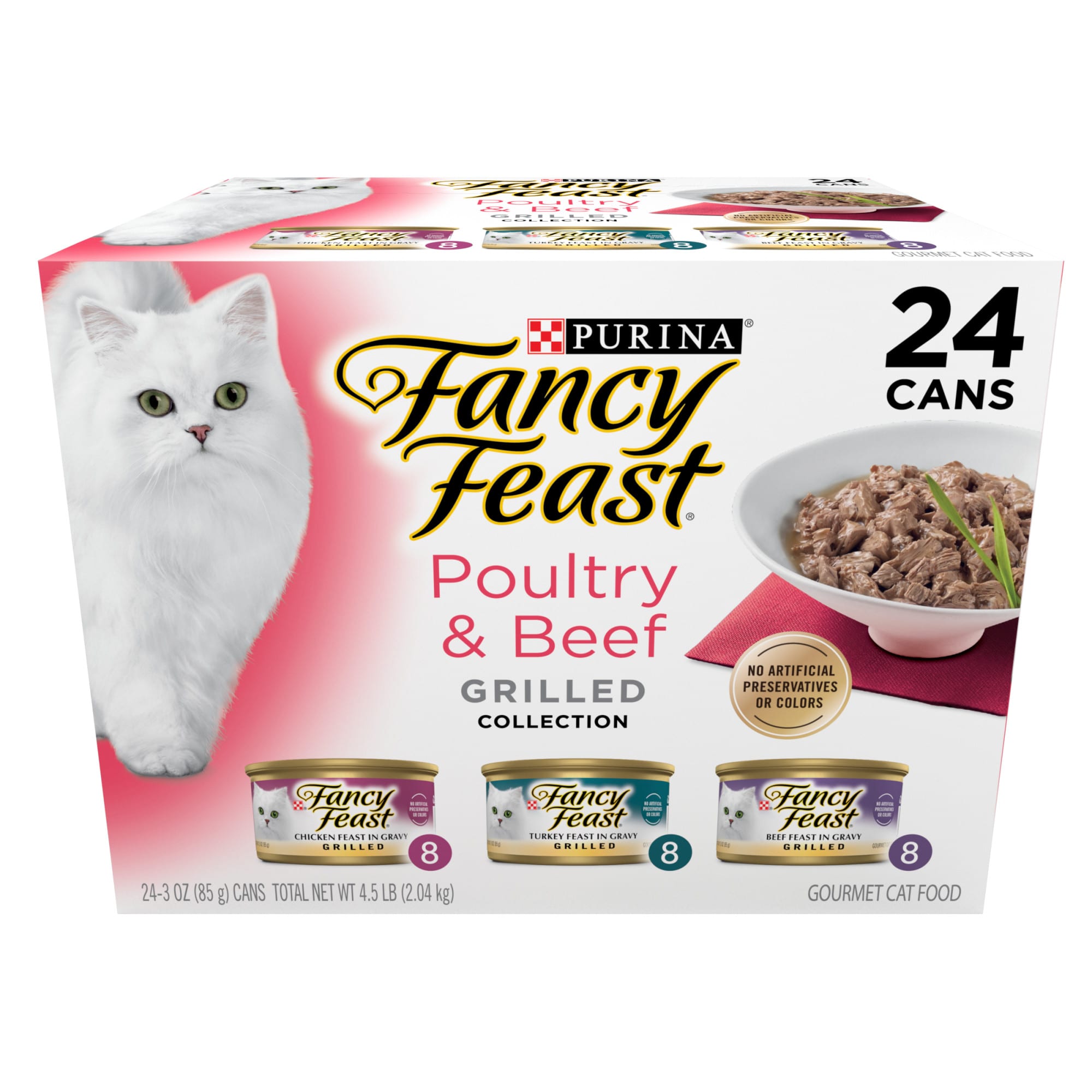 Calories in shop fancy feast can