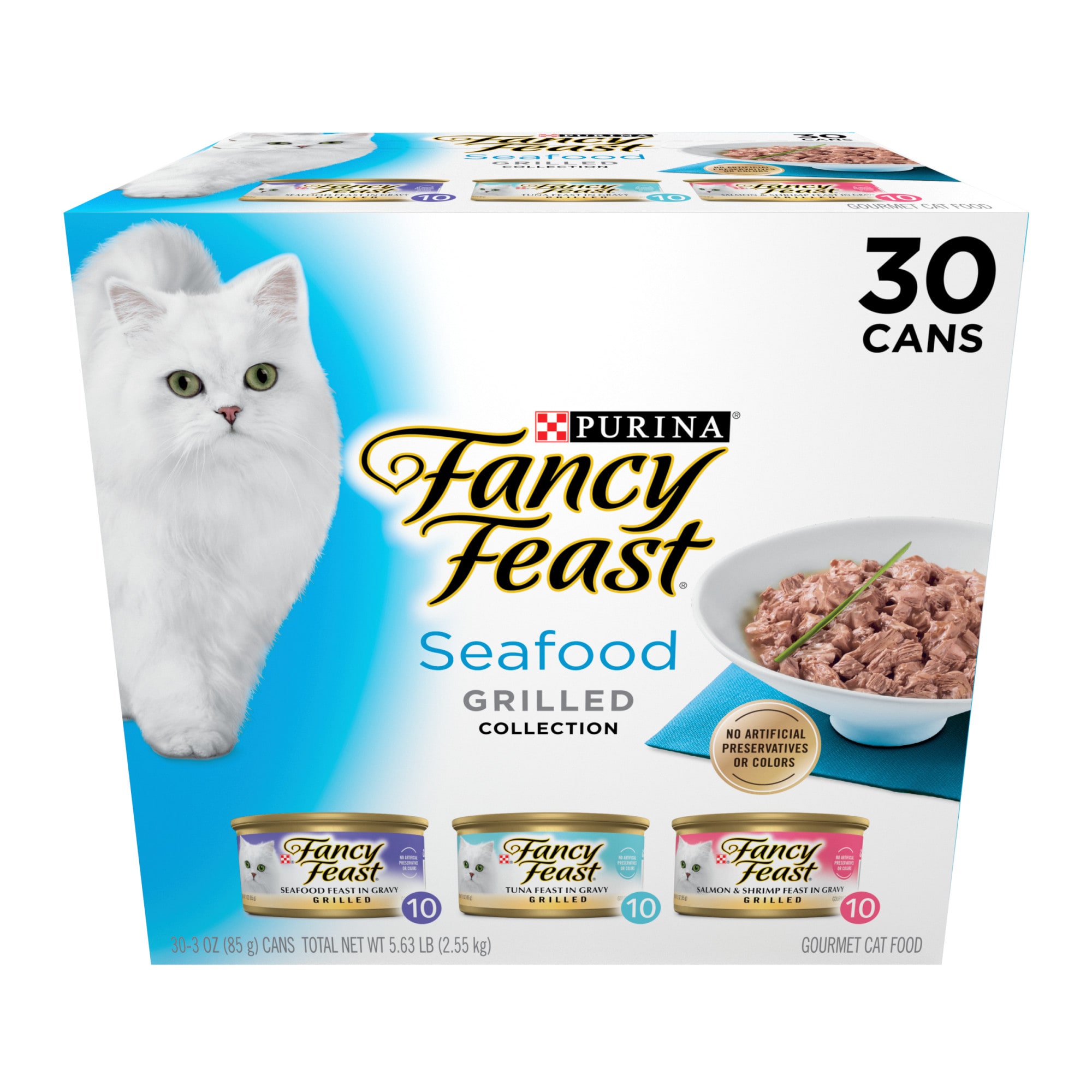 Fancy Feast Grilled Seafood Collection in Wet Cat Food Variety Pack, 3 ...