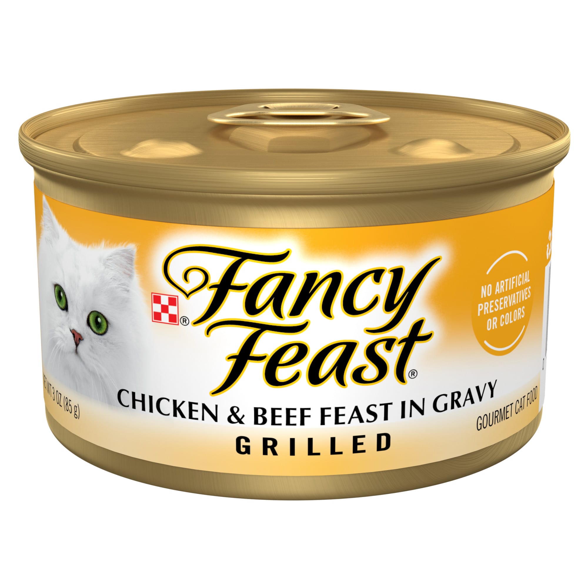 Fancy Feast Grilled Chicken And Beef In Wet Cat Food Gravy, 3 Oz., Case ...