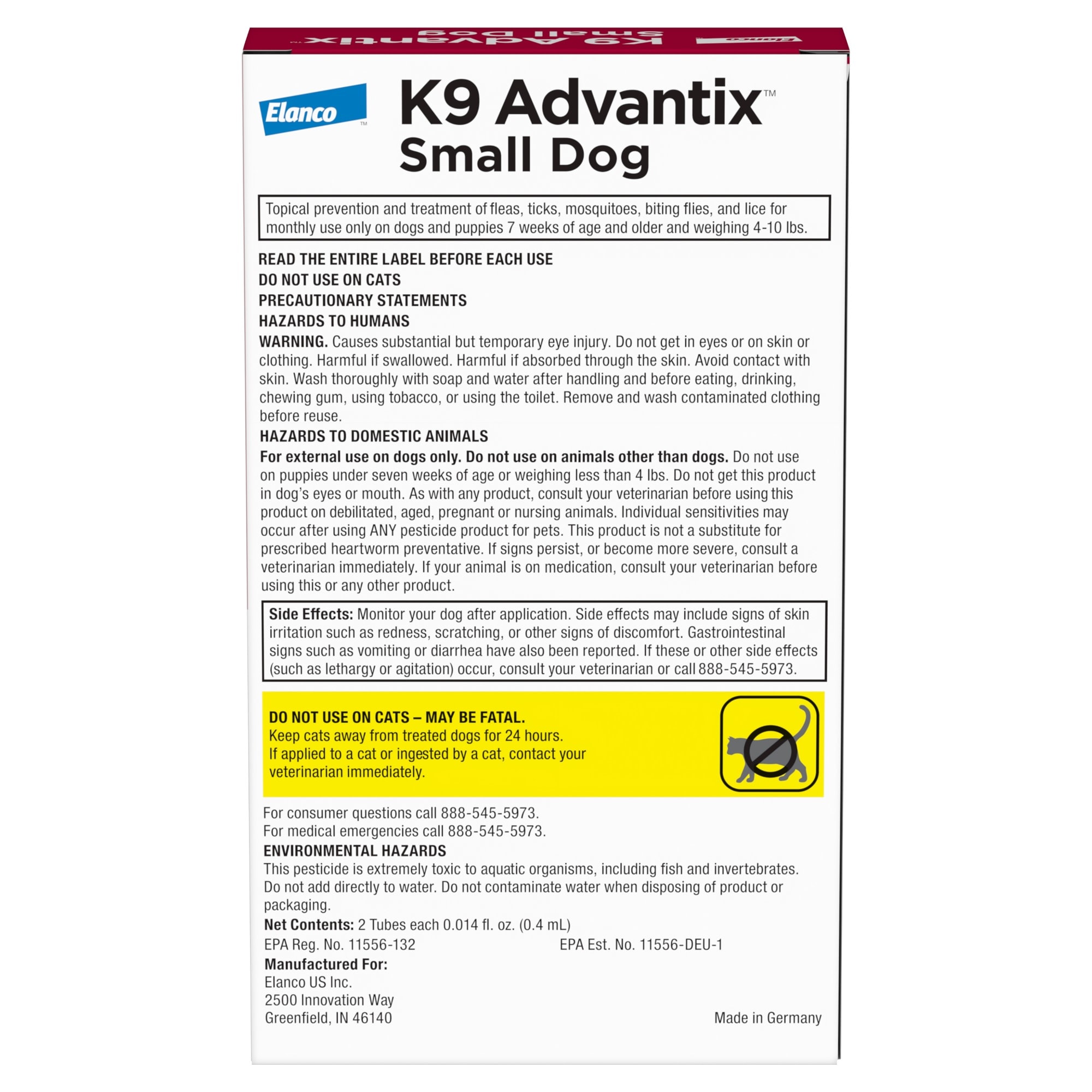 K9 Advantix Small Dog Flea Tick Prevention 2 Pack