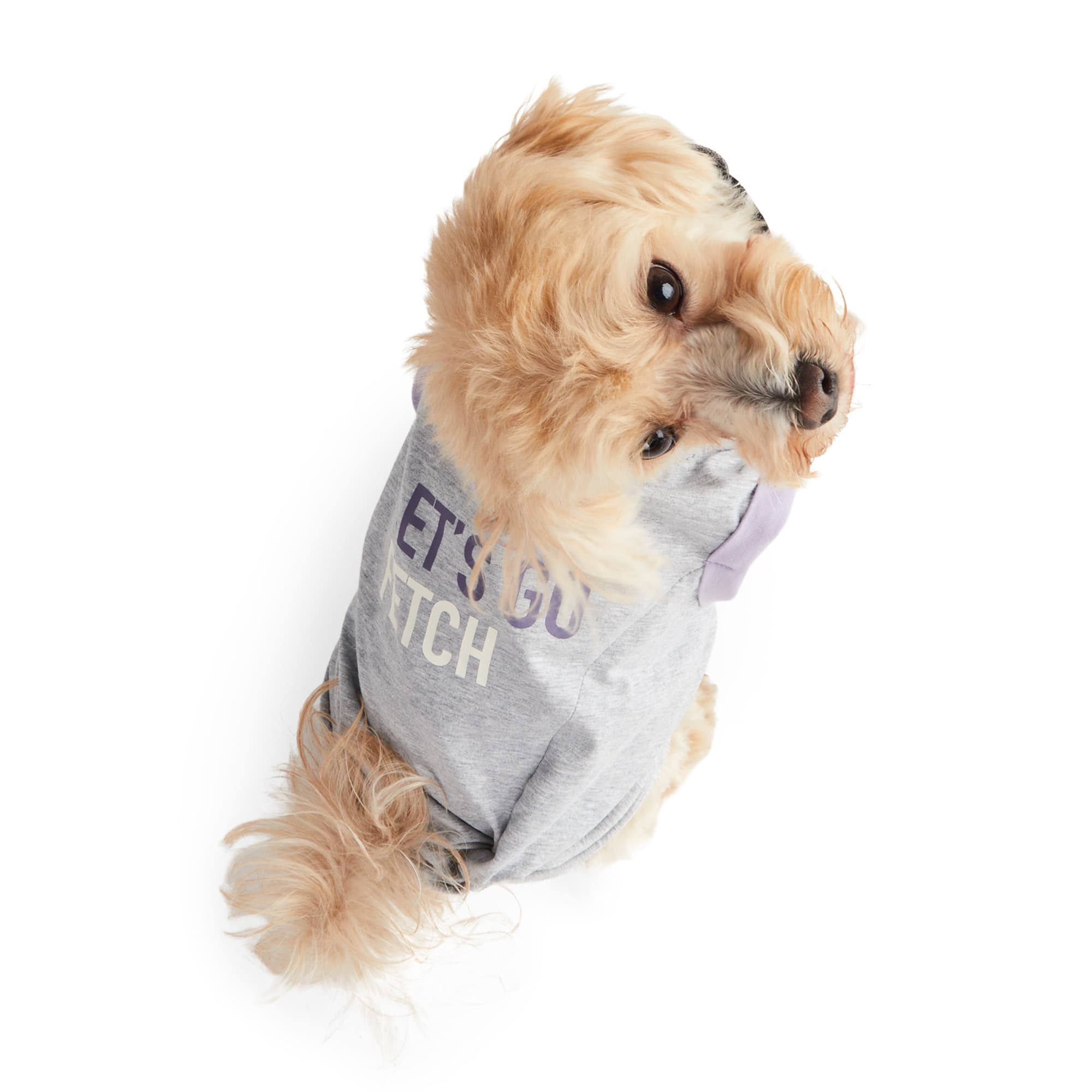 Reddy Gray Fetch Twist Dog Tee XS - Soft & Machine-Washable