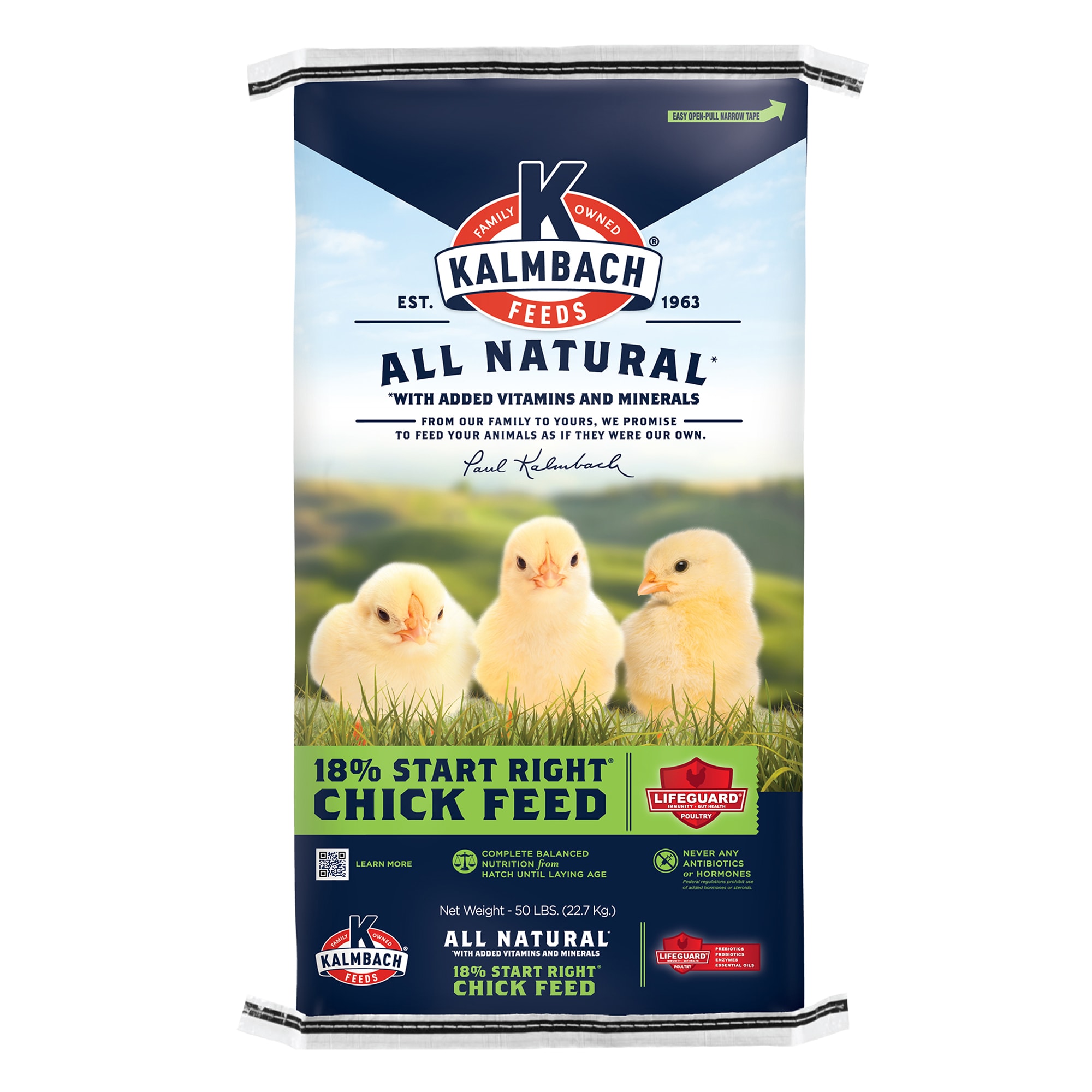 Kalmbach Feeds All Natural 18% Start Right Chick Feed Crumbles, 50 lbs ...