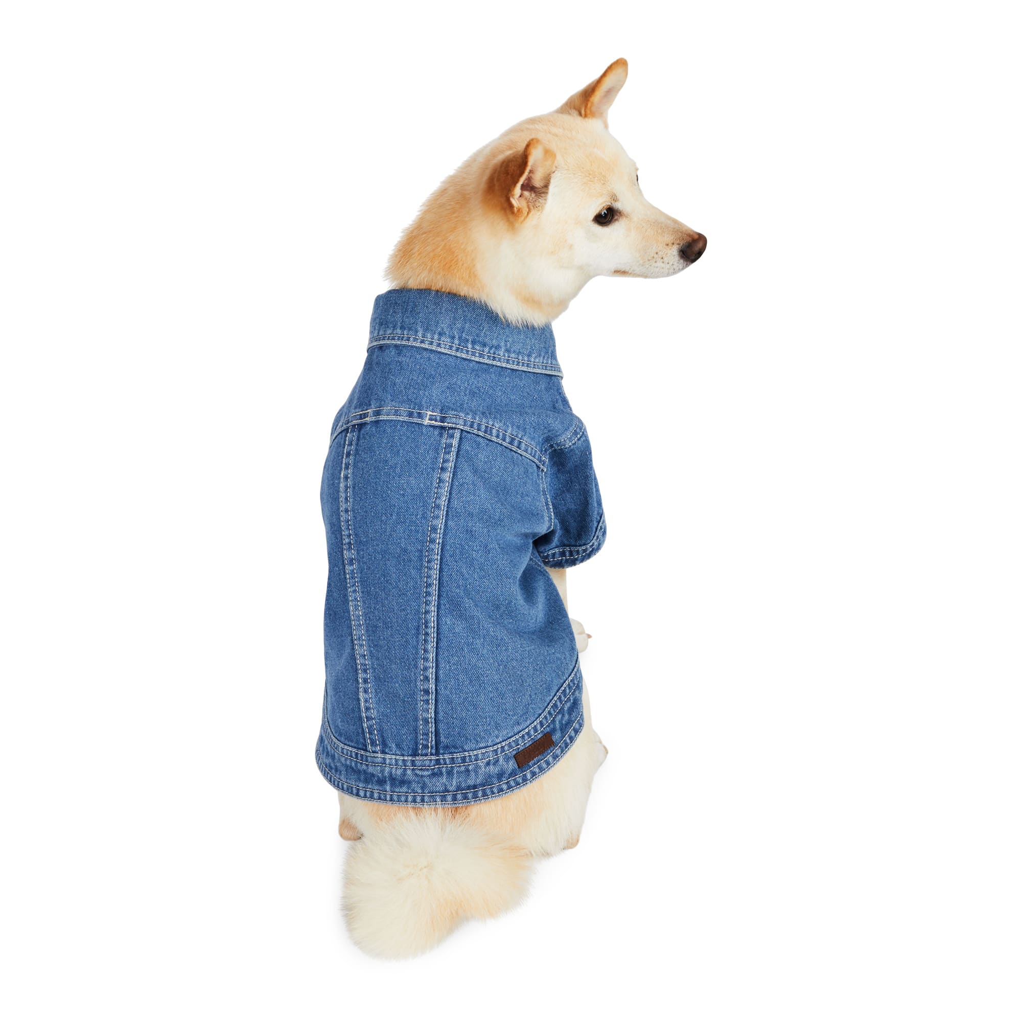 Reddy Denim Jacket for Dogs, Dark Wash, X-Small