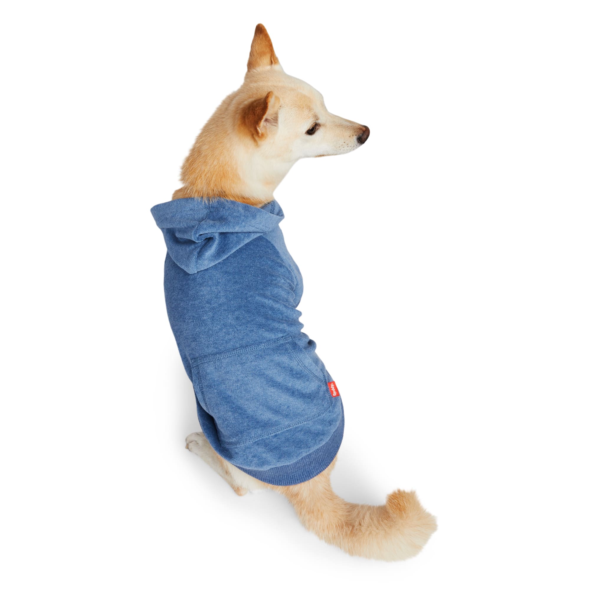 Reddy Zip-Up Hoodie for Dogs, X-Small, Blue | Petco