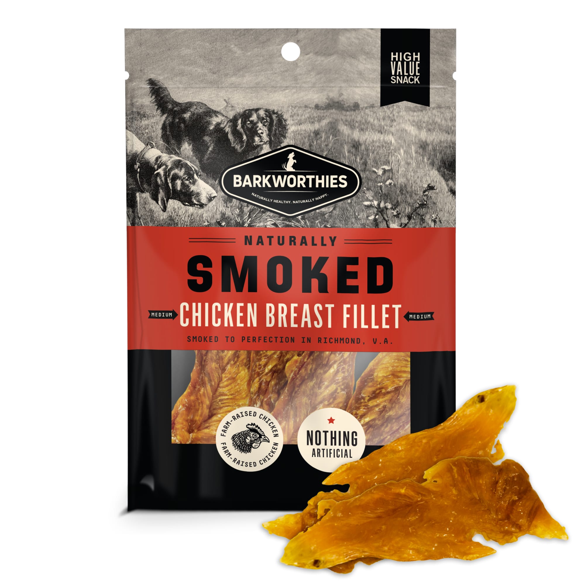 Barkworthies Smoked Chicken Fillet Dog Treats 4 oz