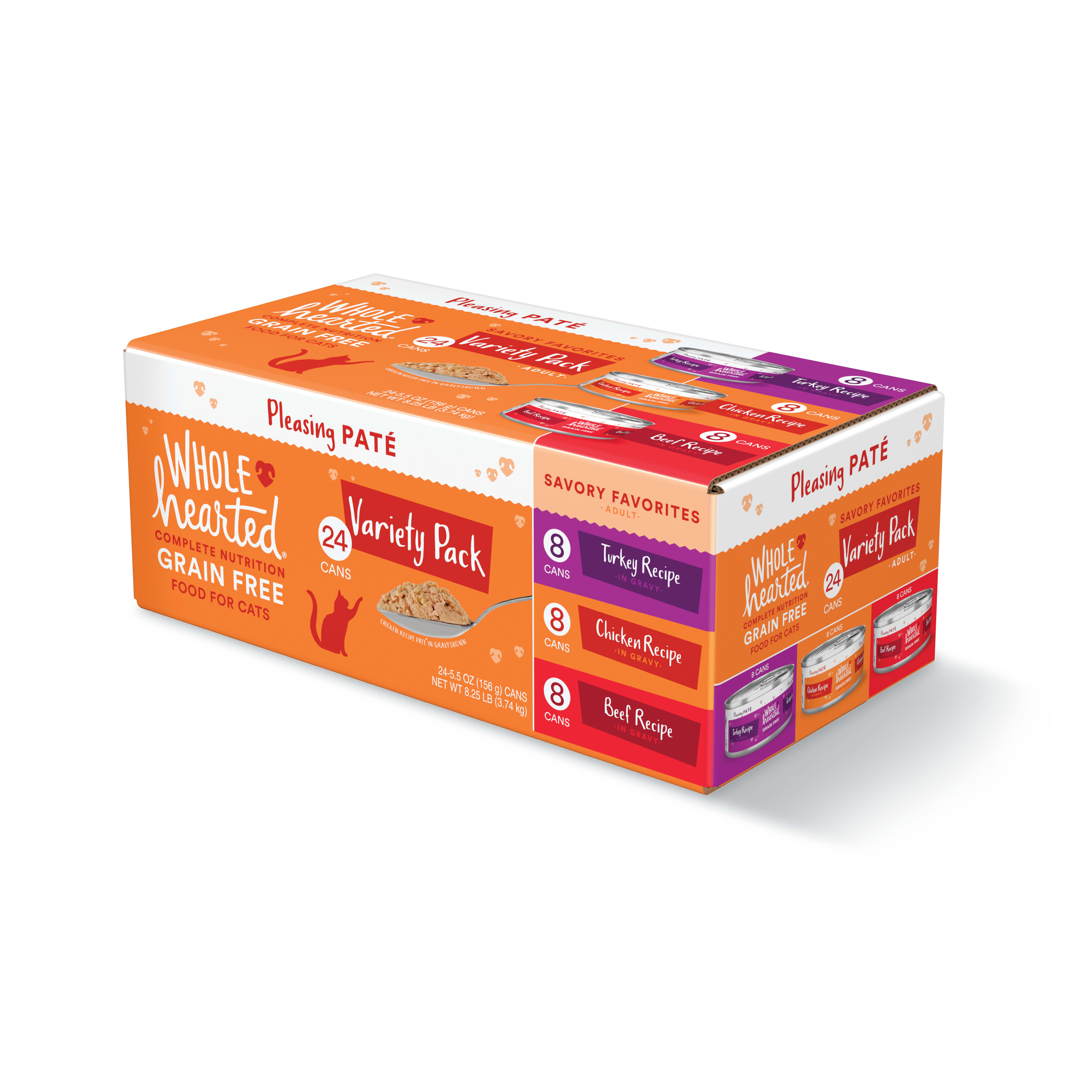 WholeHearted Grain Free Savory Favorites Cat Pate 24 Petco