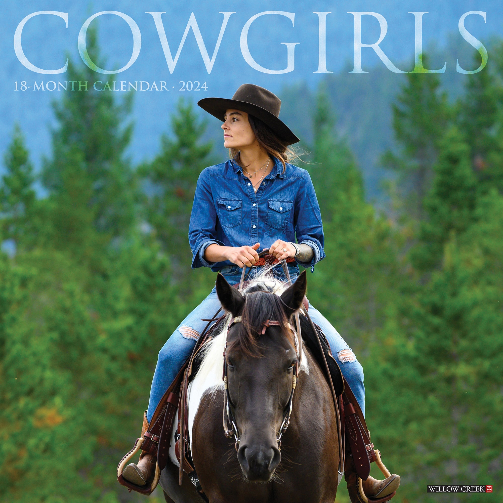 Willow Creek Press Cowgirls 2024 Wall Calendar 12 L X 12 W Large   3861201 Center 1