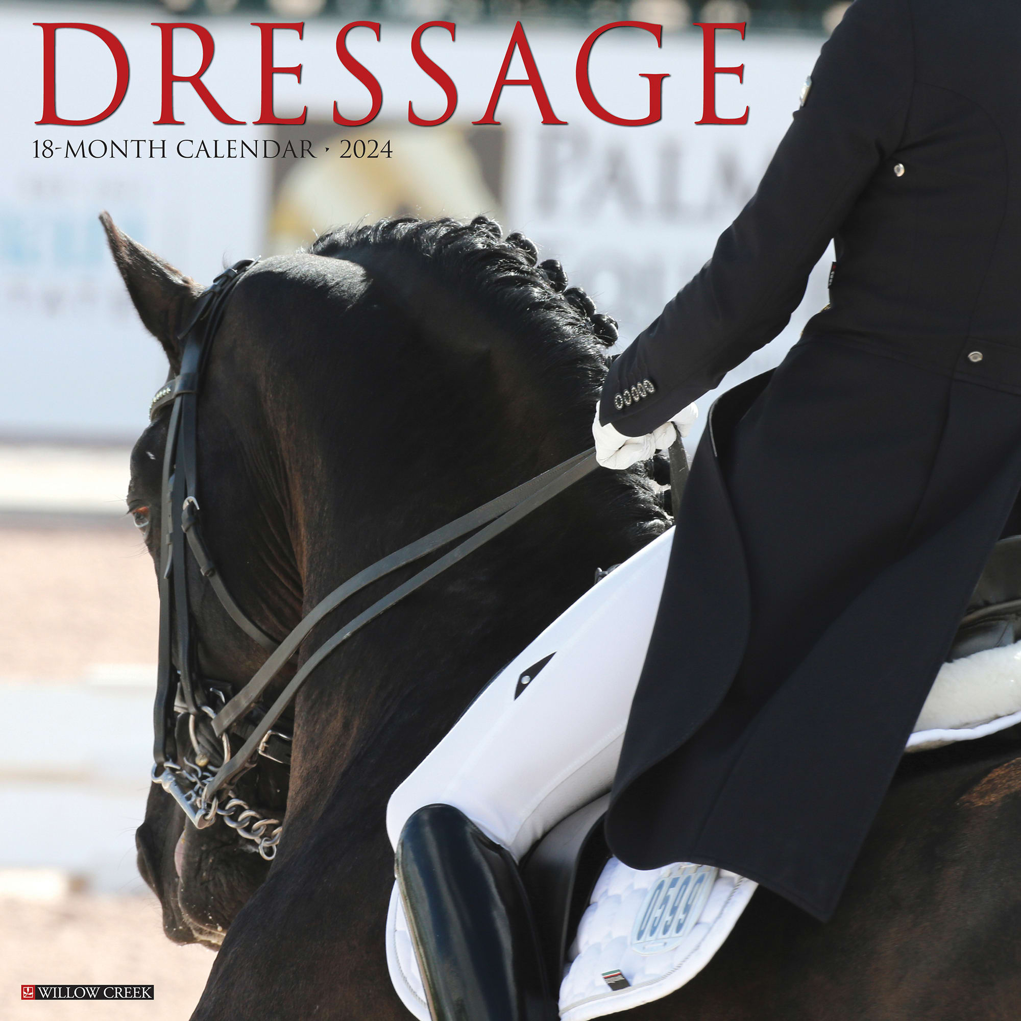 Willow Creek Press Dressage 2024 Wall Calendar, 12" L X 12" W, Large