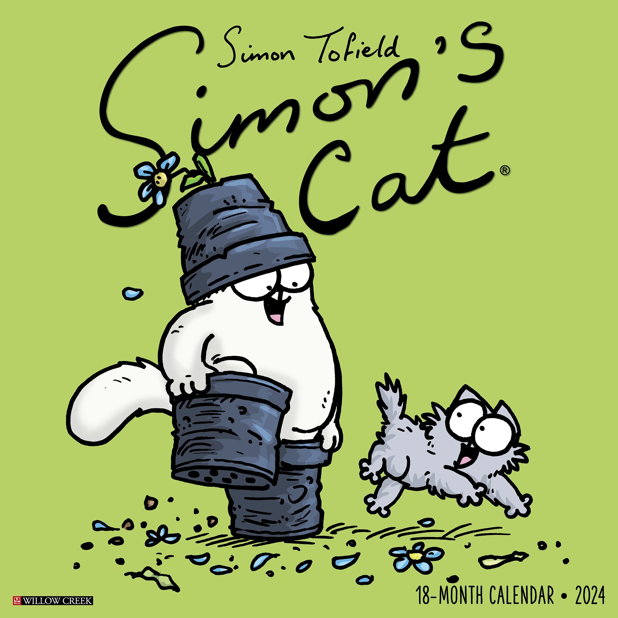 Willow Creek Press Simon's Cat 2024 Wall Calendar, 12" L X 12" W, Large