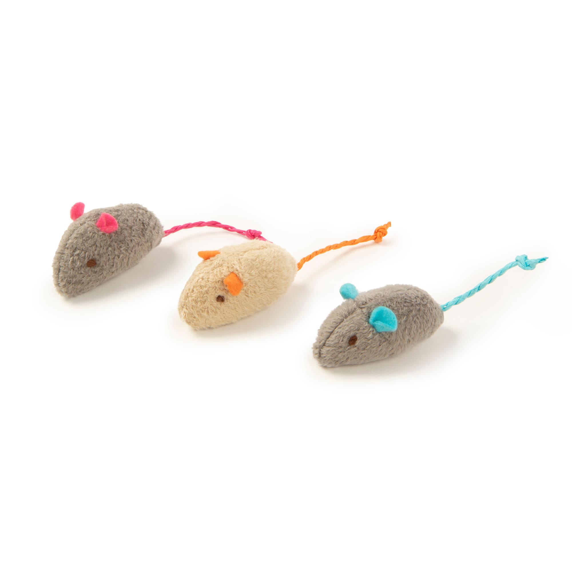 SmartyKat Gray & Cream Skitter Critters Value Pack Plush Catnip Cat ...