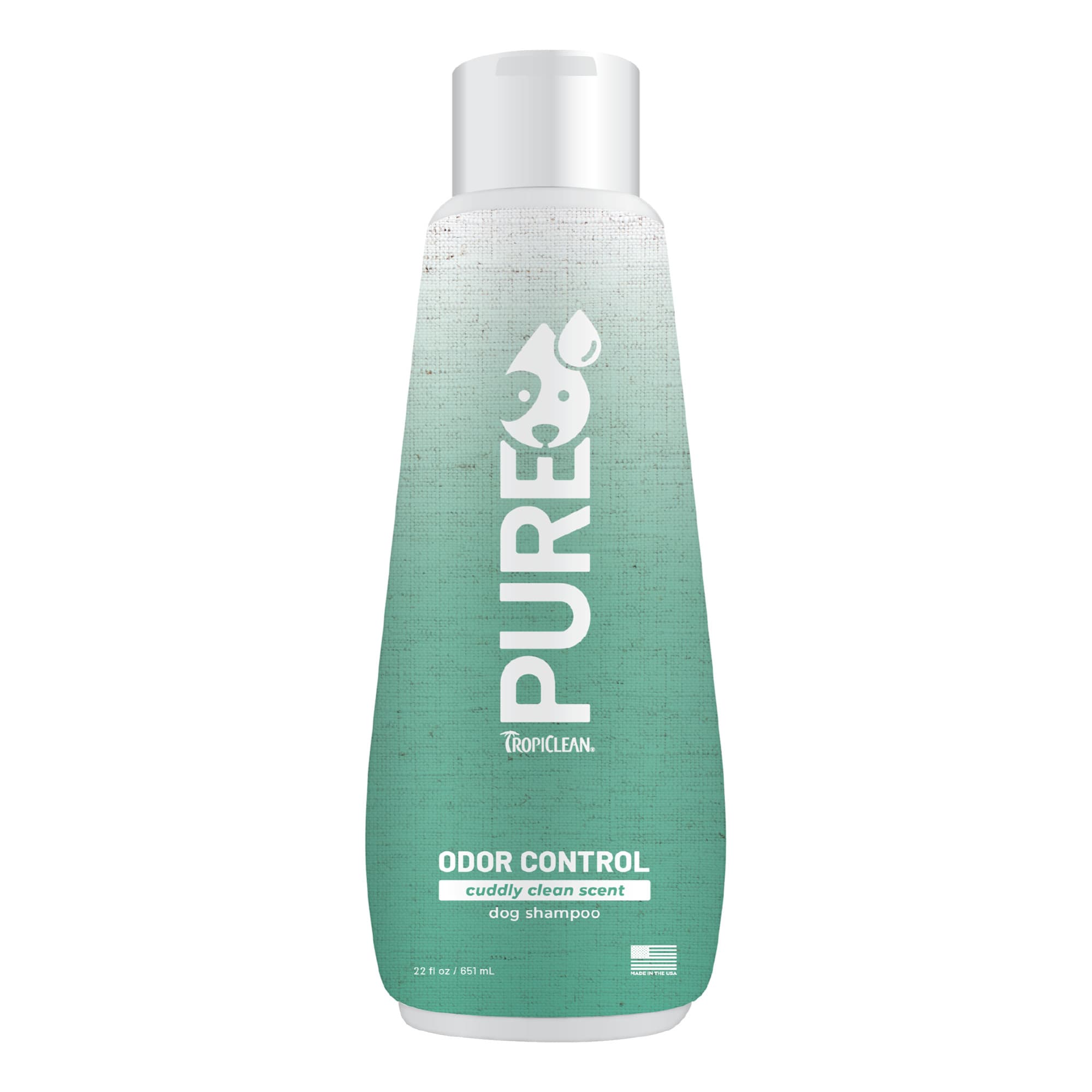 TropiClean PURE Cuddly Clean Pet Shampoo 22oz Odor Control & Vegan