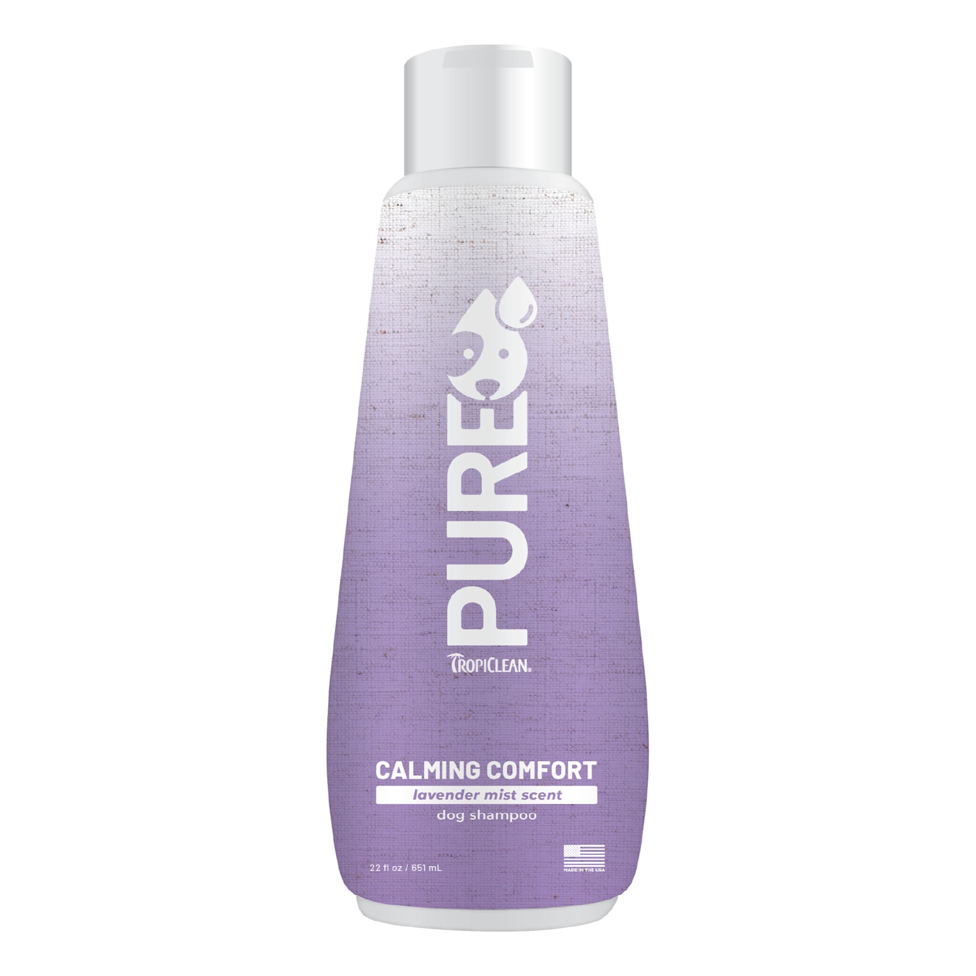 TropiClean PURE Lavender Mist Calming Shampoo for Pets, 22 fl. oz. Petco