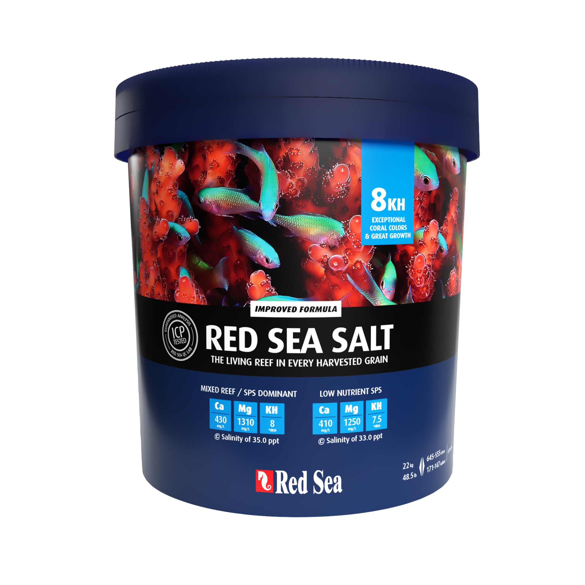 Red Sea Salt Bucket Treats 175 Gallons 48.5 lbs Petco