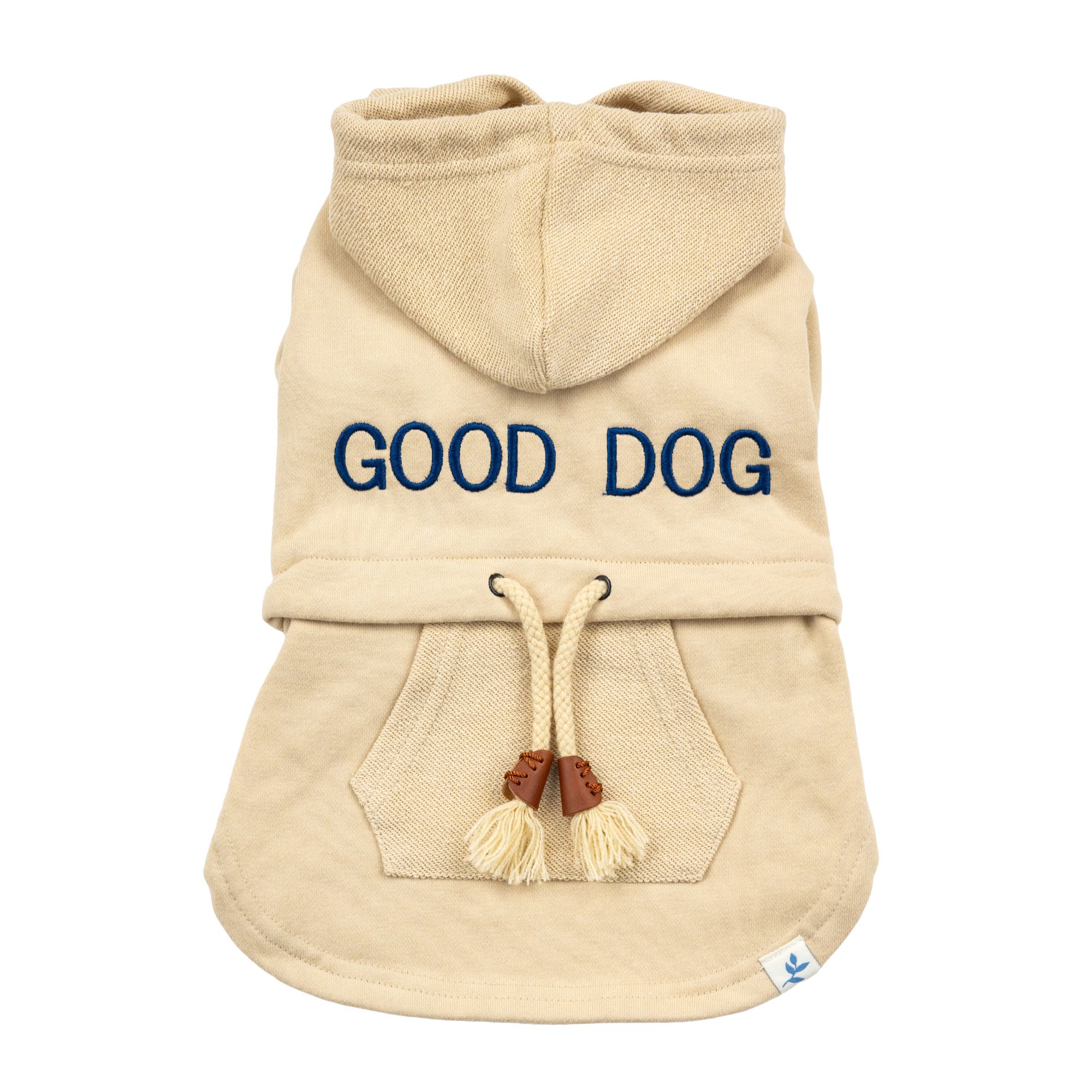 Harry Barker Good Dog Drawstring Hoodie X Small White or Ivory