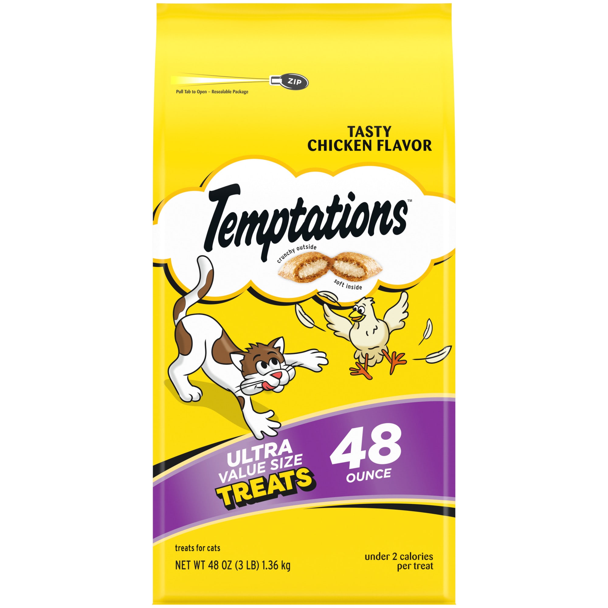 Calories in shop temptations cat treats