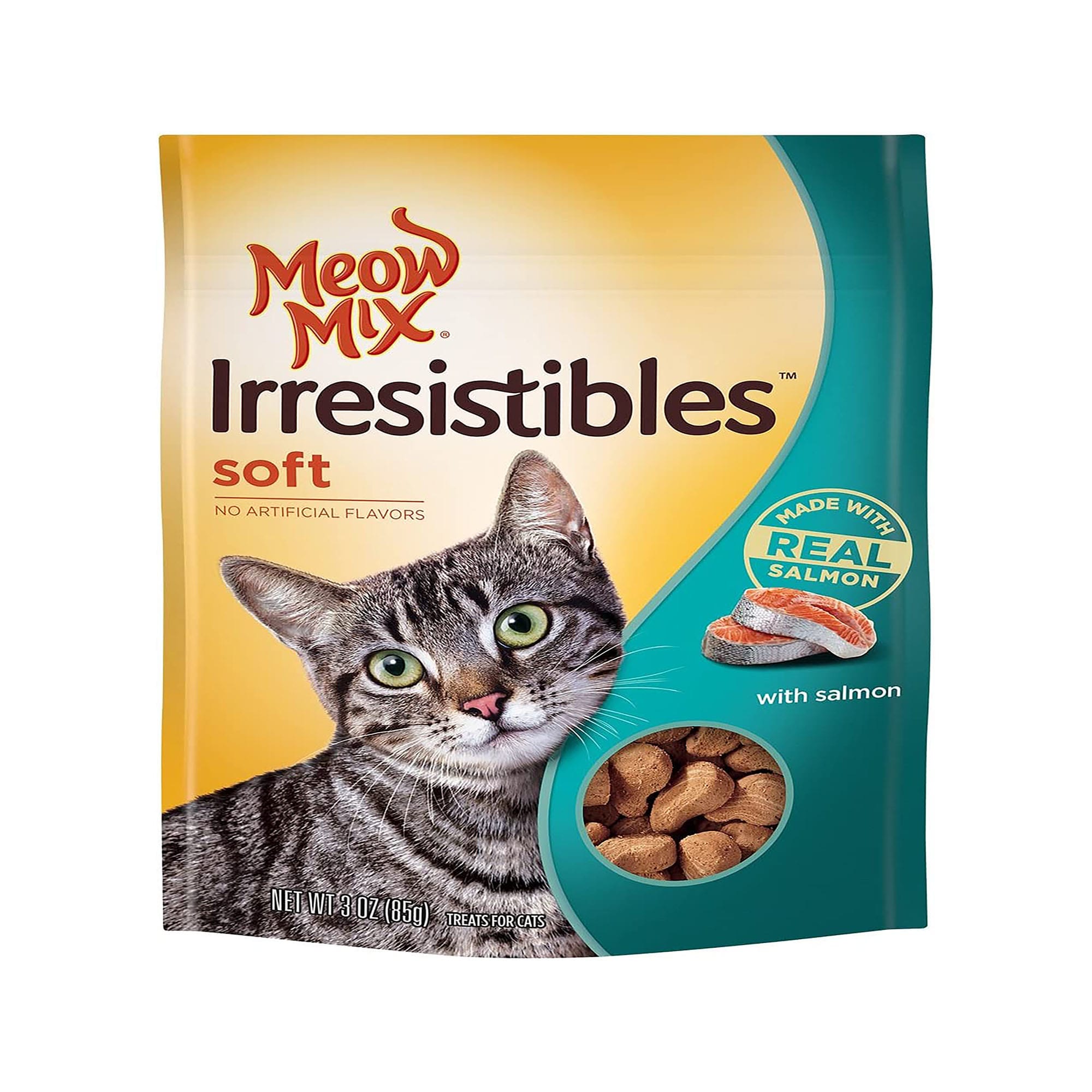 Meow Mix Irresistibles Soft With Salmon Cat Treats 3 oz. Petco