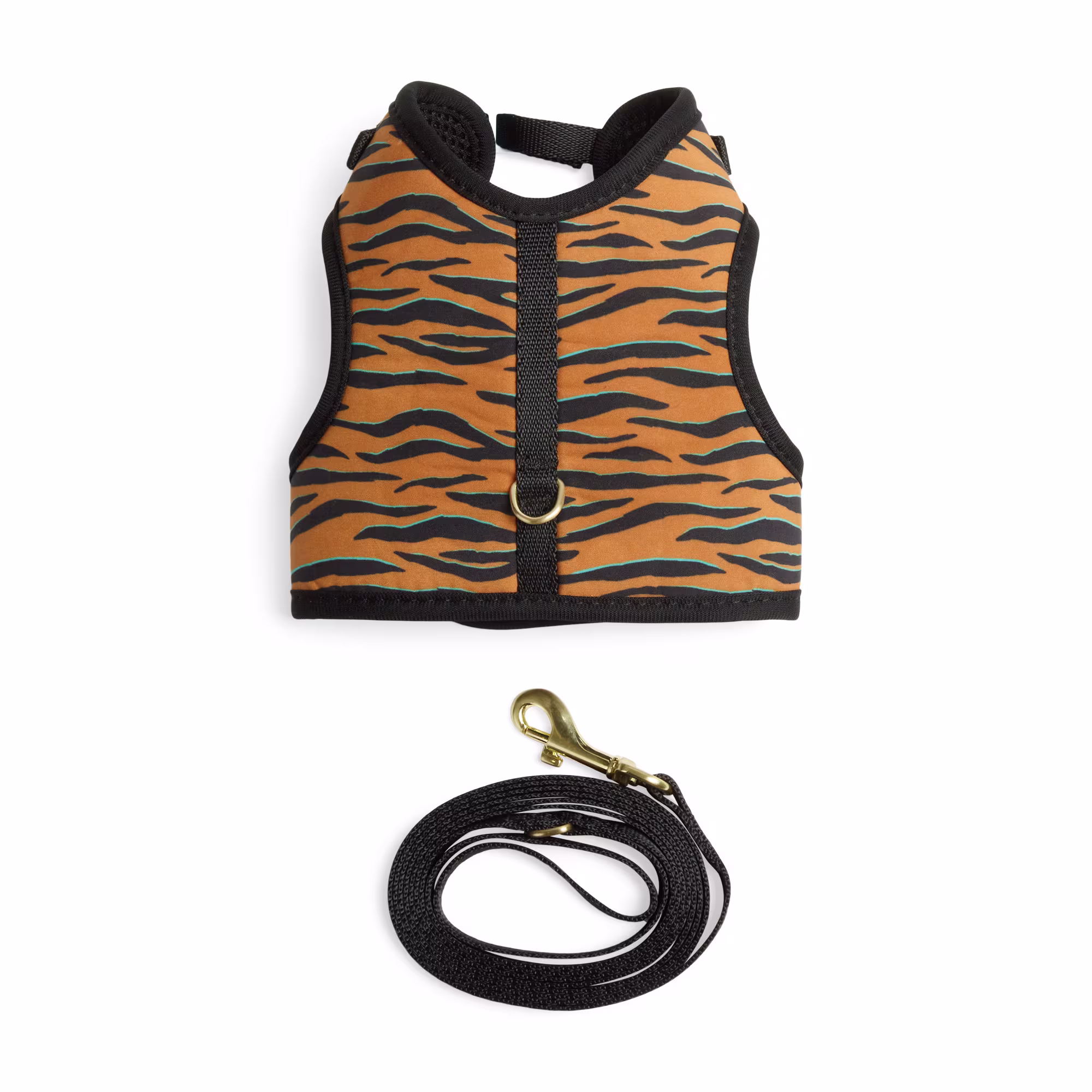 YOULY Tiger Print Kitten Harness XSmall with Leash & Mesh