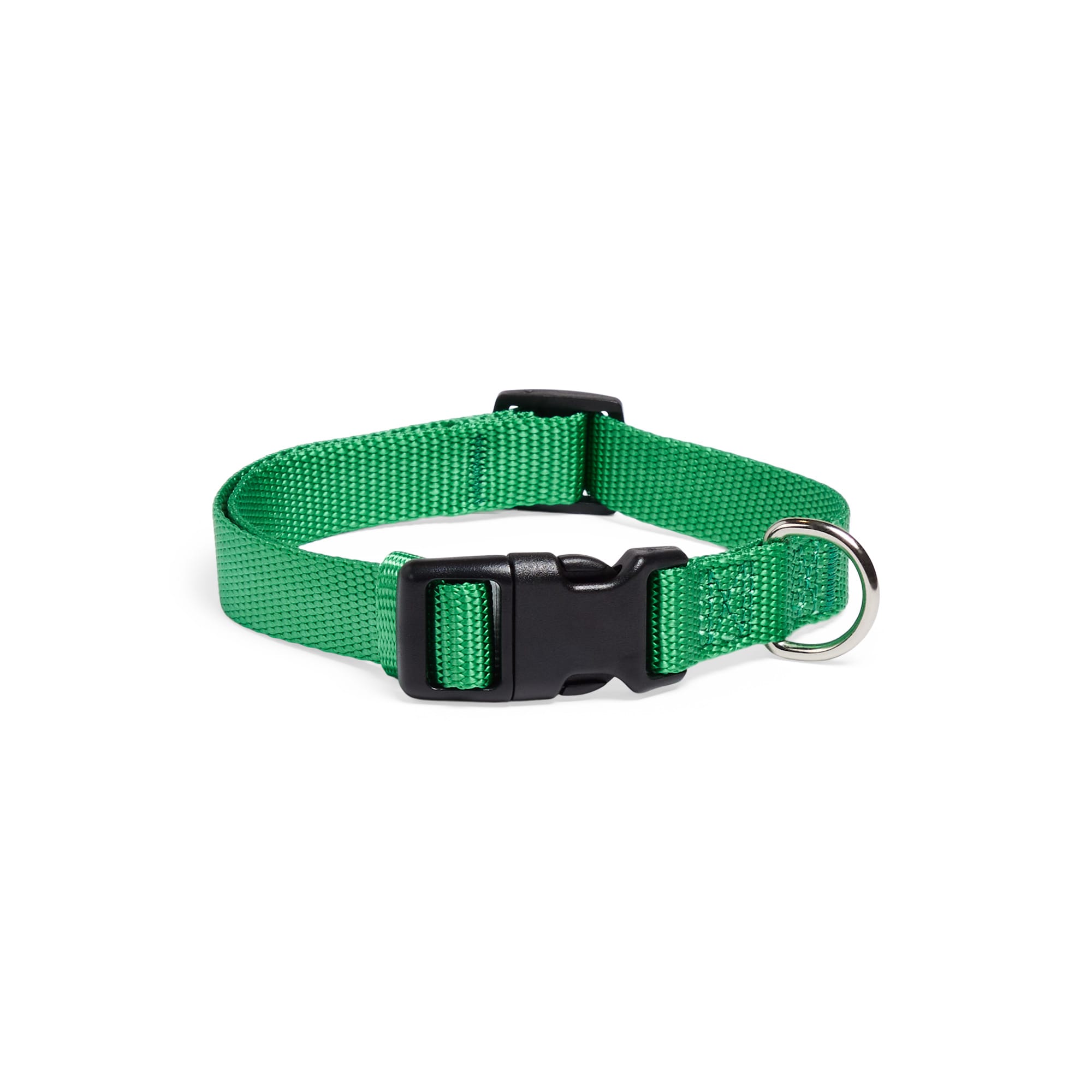 YOULY Green Classic Webbed Dog Collar, Small | Petco