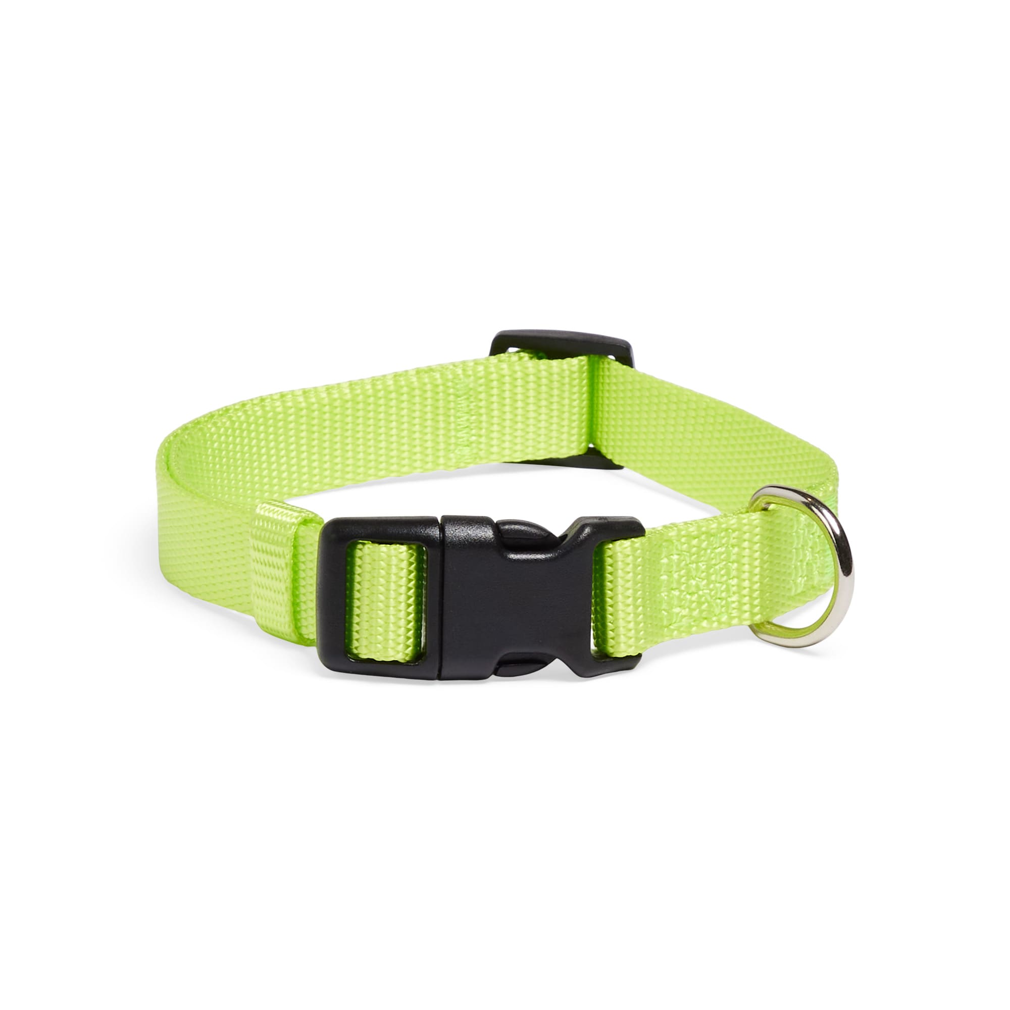 YOULY Neon Green Classic Webbed Dog Collar, Small | Petco