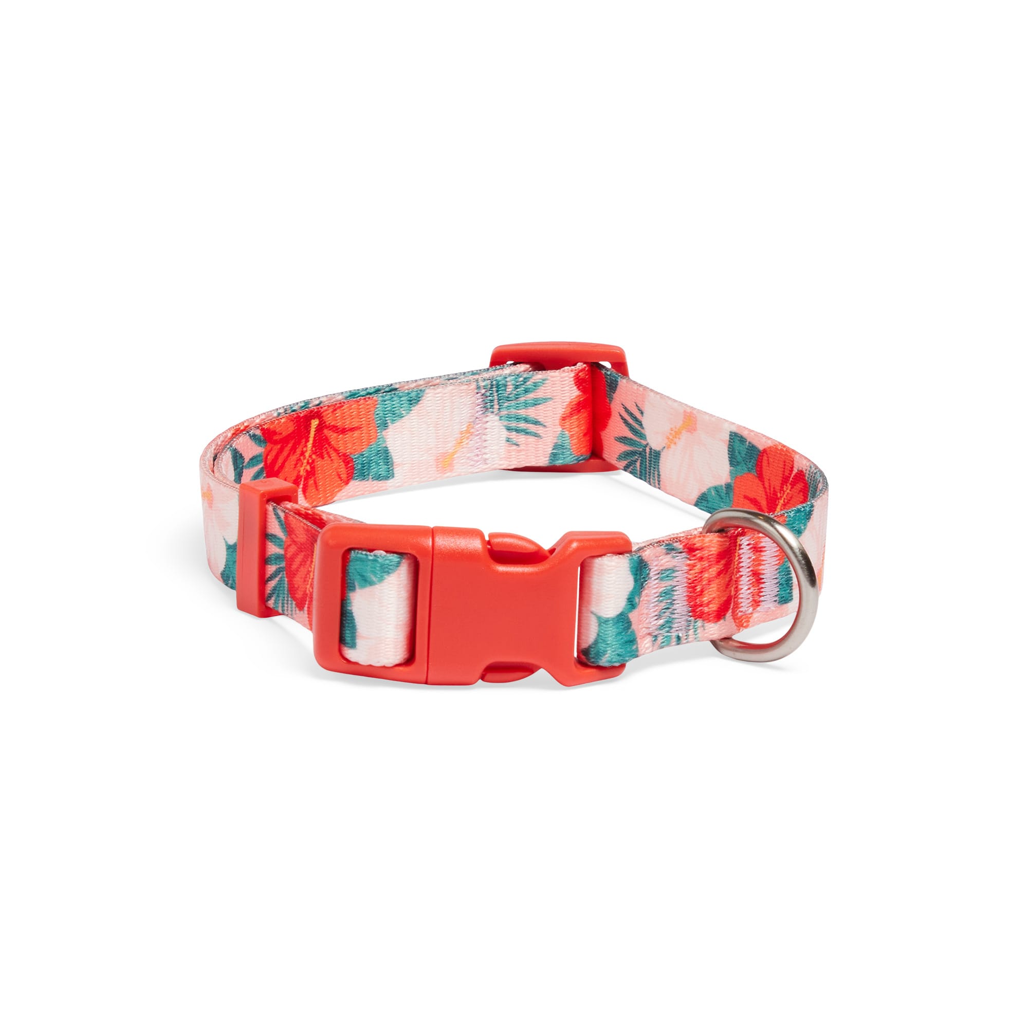 YOULY X Small Hawaiian Floral Dog Collar Leash Set