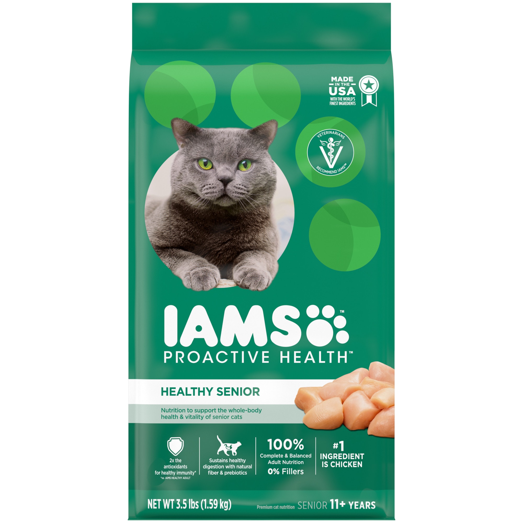 Iams ProActive Health Chicken Senior Dry Cat Food 16 lbs. Petco