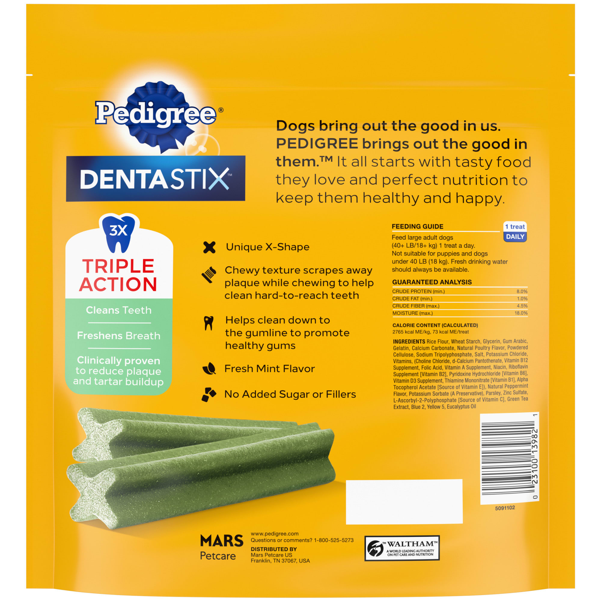 Dentastix Fresh Flavor Dental Bones Dog Treats Large 36 ct