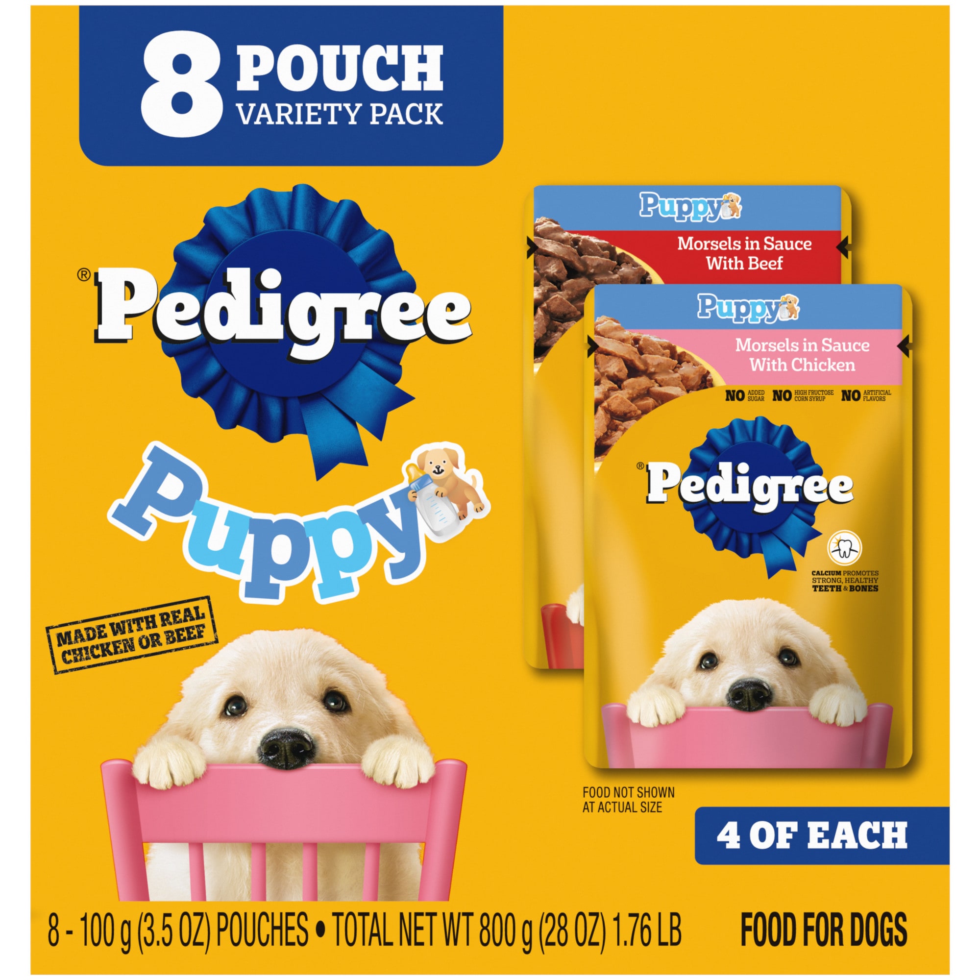 Pedigree Choice Cuts in Gravy Made with Real Chicken or Beef Puppy