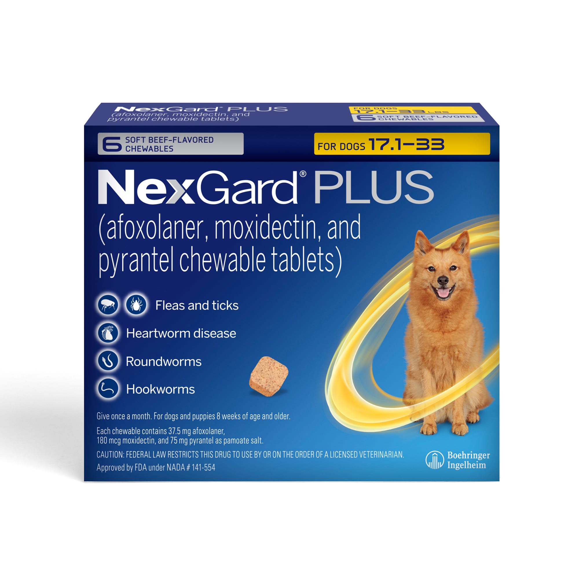 Nexgard Chewables for Dogs 3 Monthly Treatments Petco