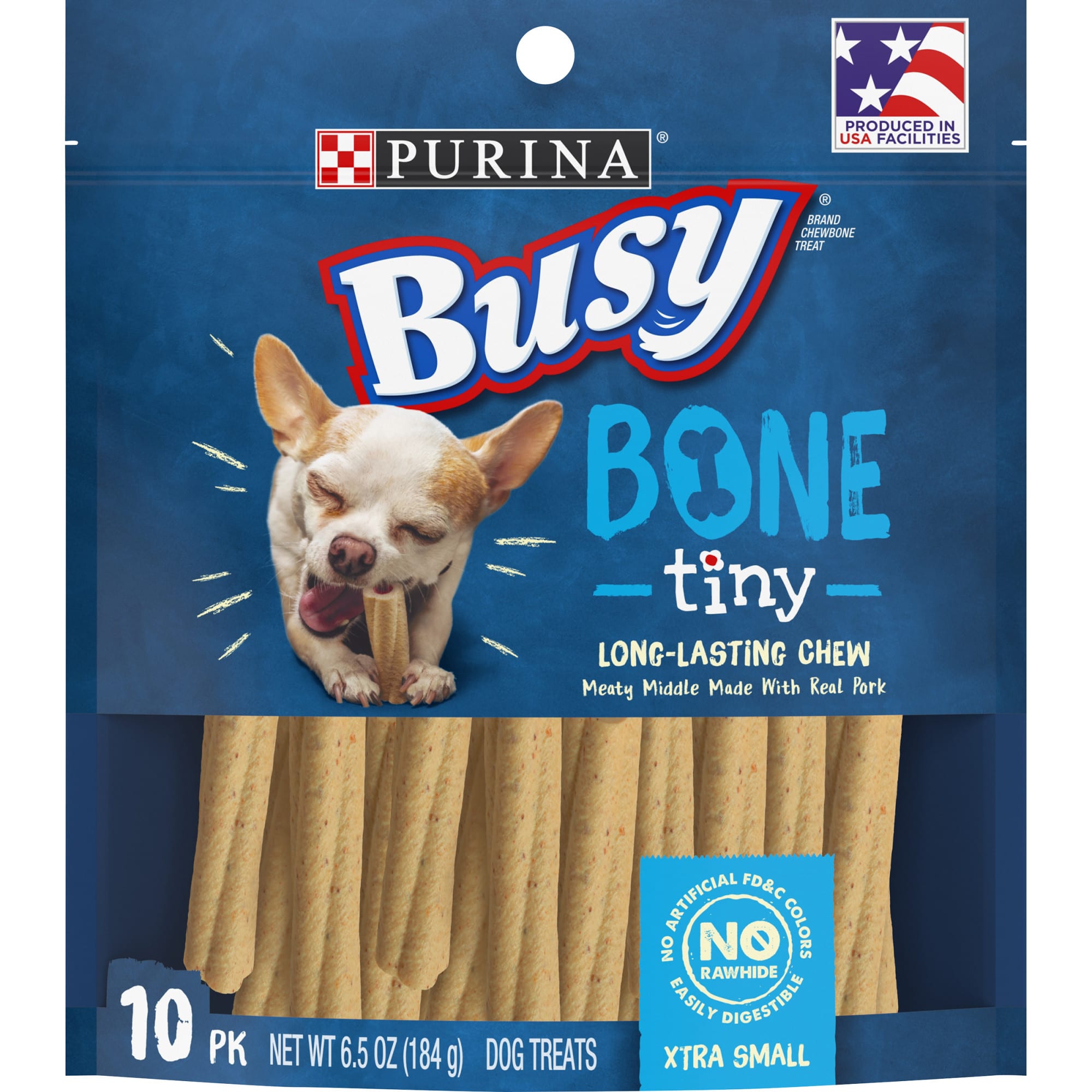 Busy Bone Tiny Toy Breed Dog Bones Count of 30 Petco