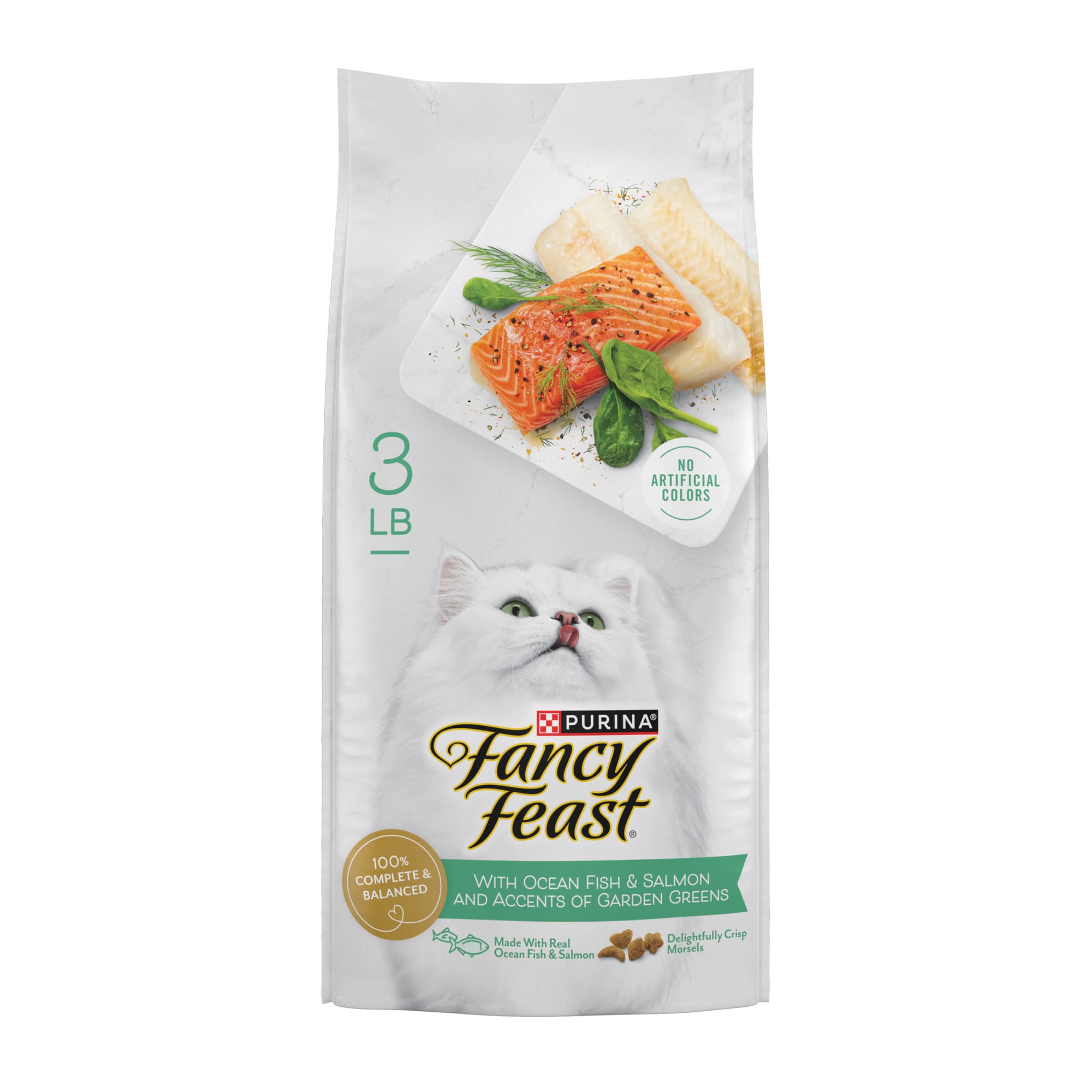 Fancy Feast Ocean Fish and Salmon Dry Cat Food 3 lbs. Petco