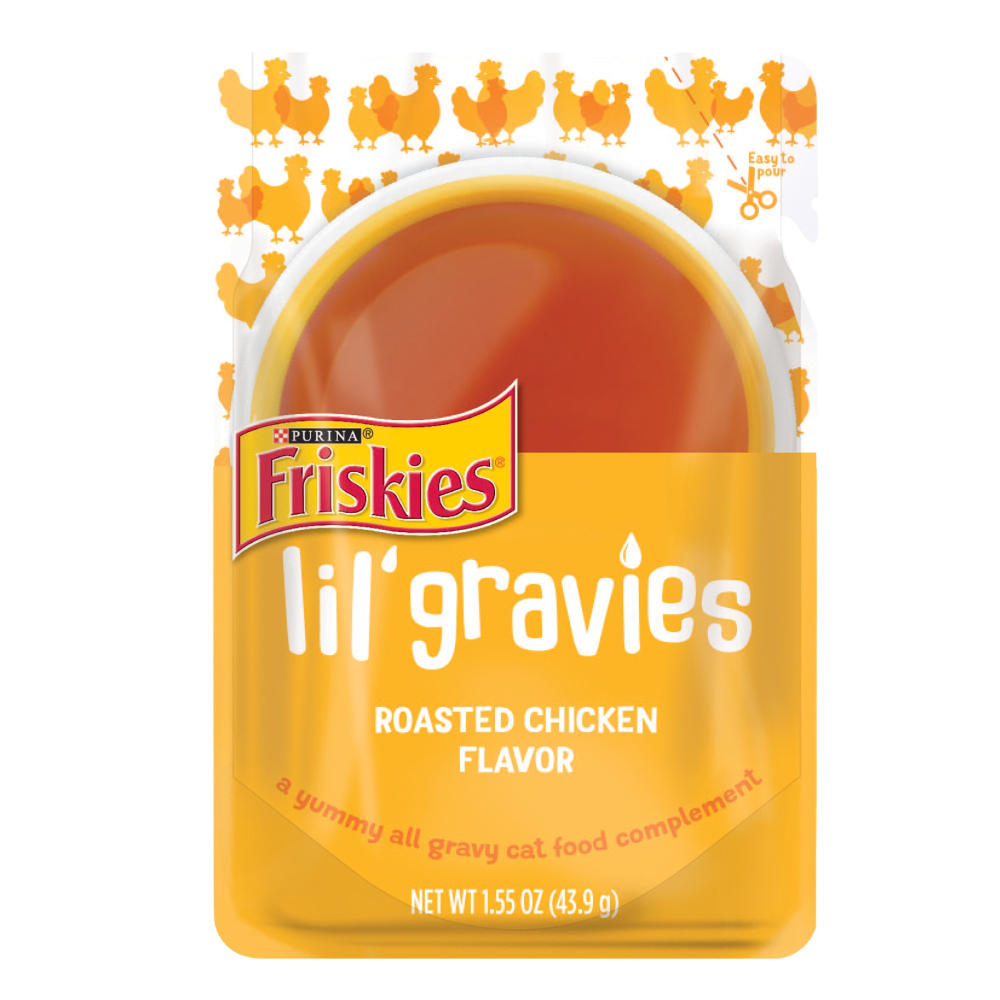 Friskies Lil Gravies Roasted Chicken Flavor Complement Cat Food