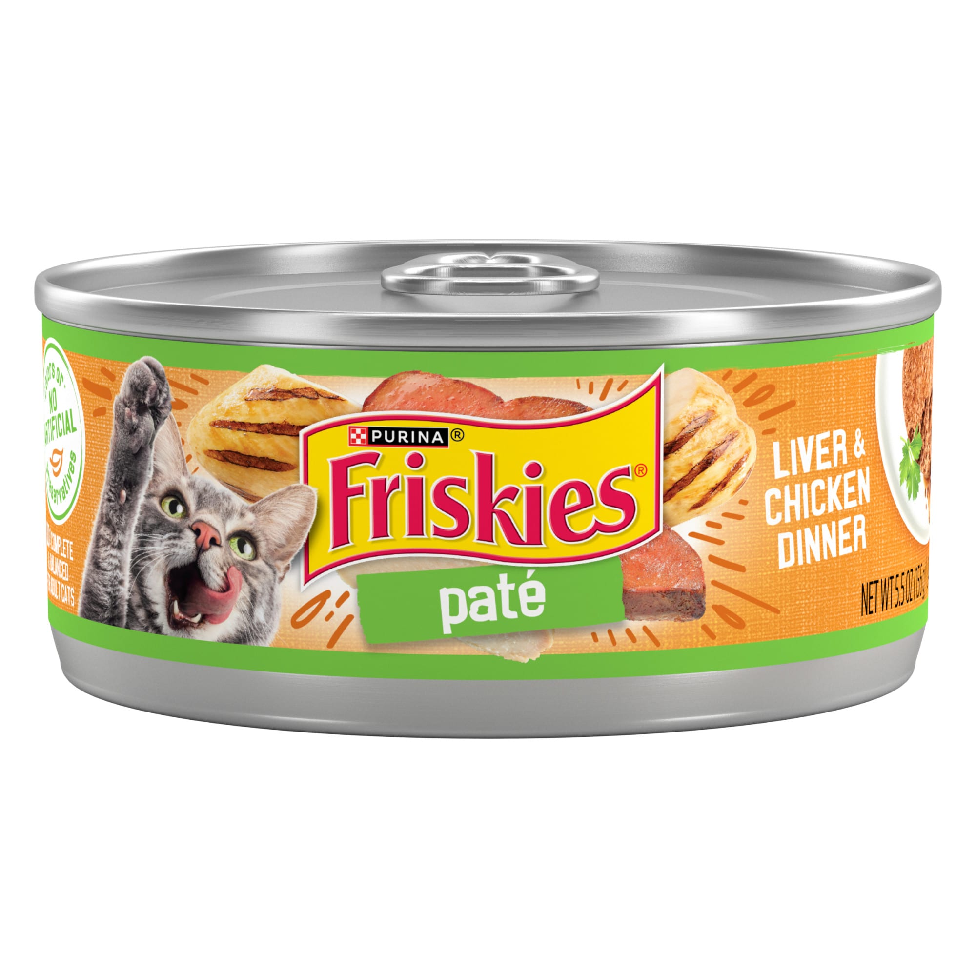 Friskies Pate Liver Chicken Dinner Wet Cat Food 5.5 oz. Petco