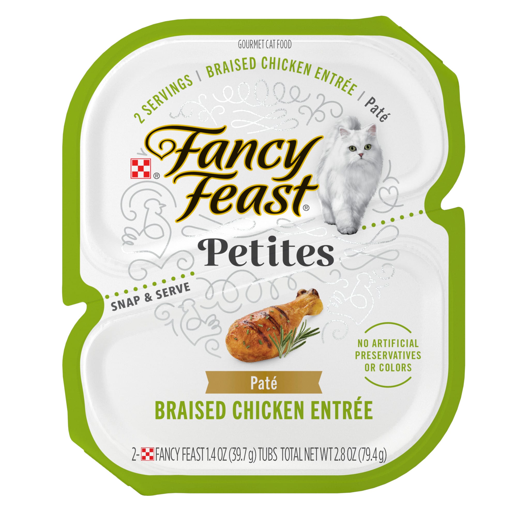 Fancy Feast Petites Gourmet Petites Braised Chicken Entree Pate