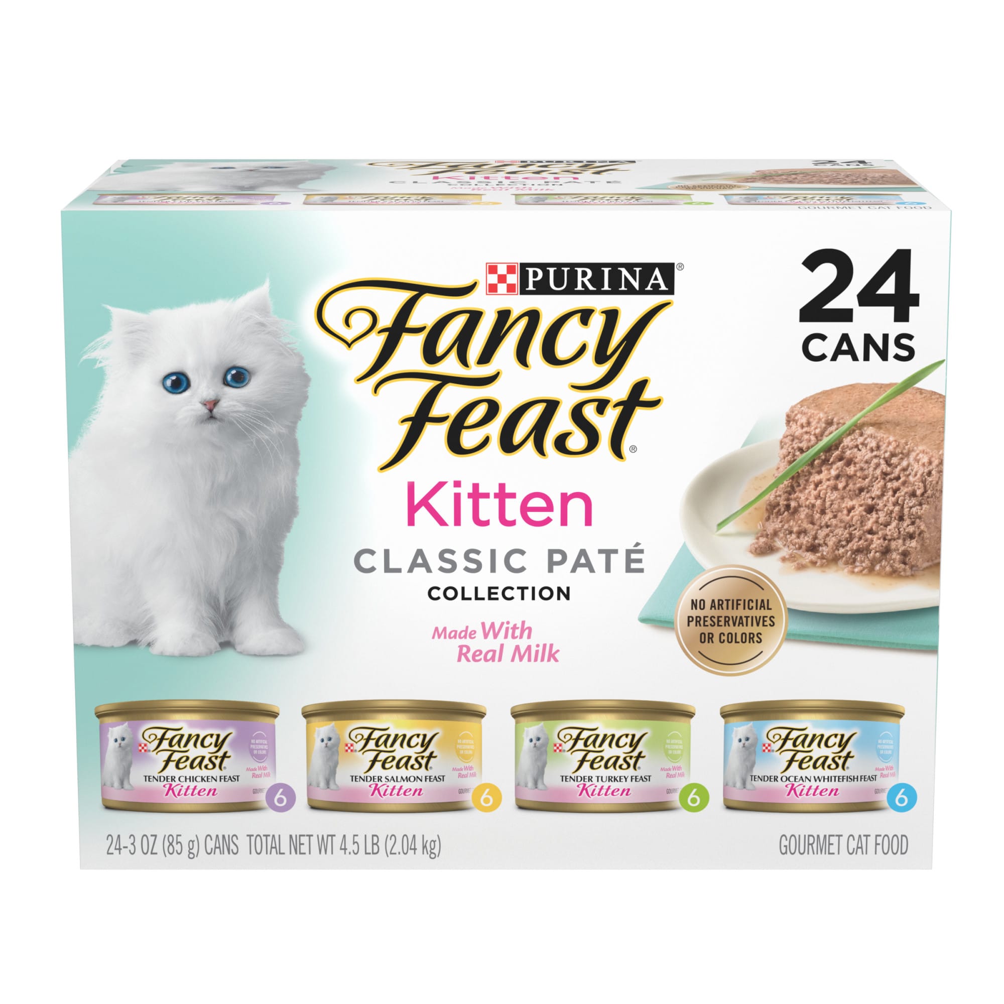 Fancy feast with hot sale milk