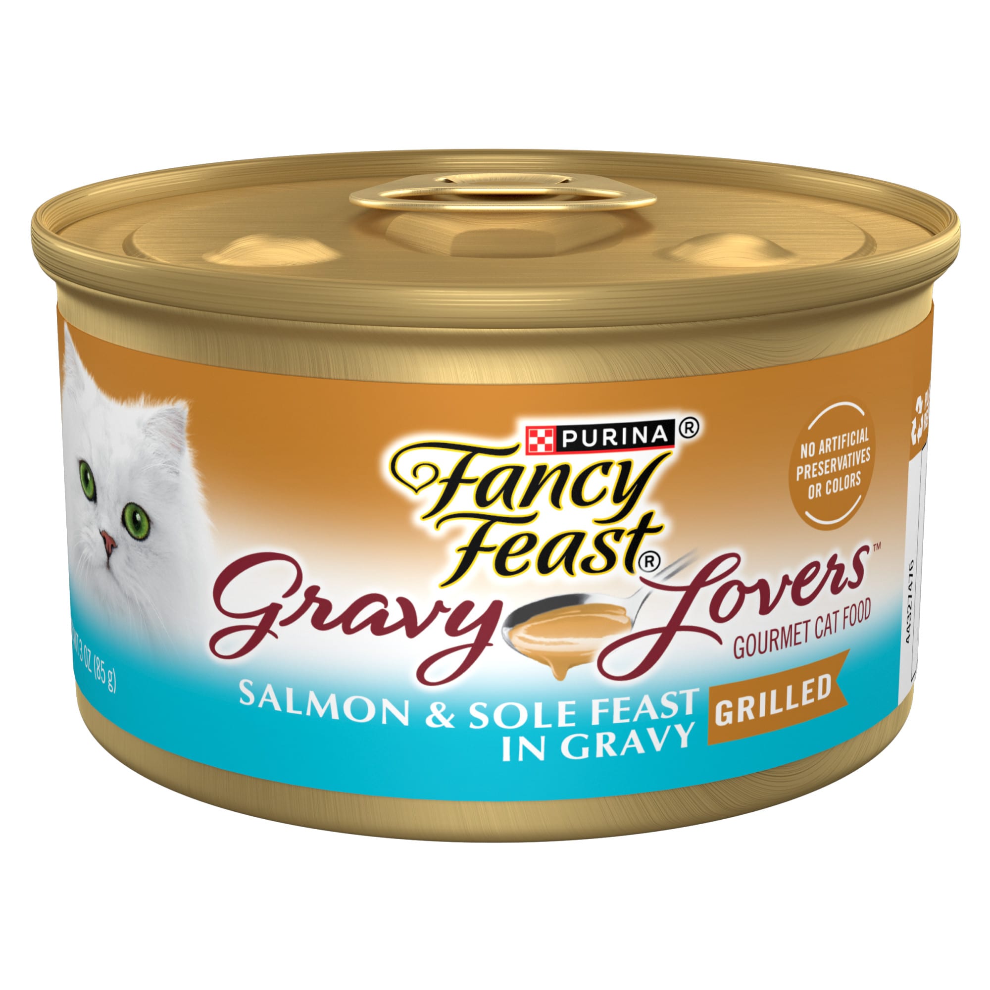 Fancy Feast Gravy Lovers Salmon & Sole Wet Cat Food 3oz, 24ct