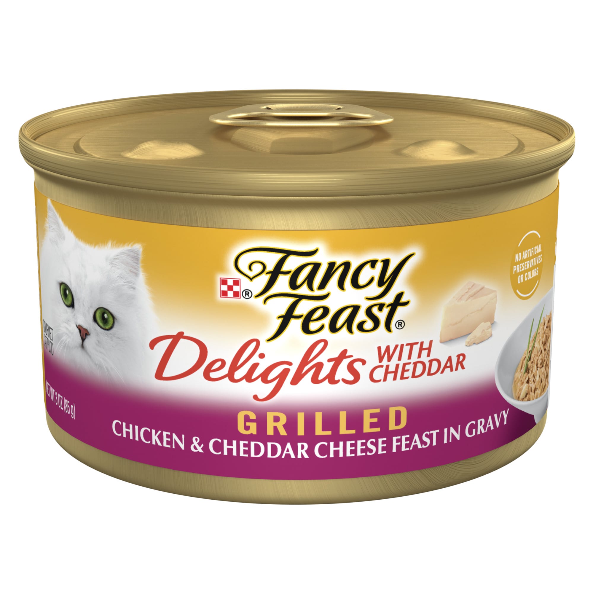 Fancy Feast Grilled Gravy Delights Chicken Cheddar Cheese Wet