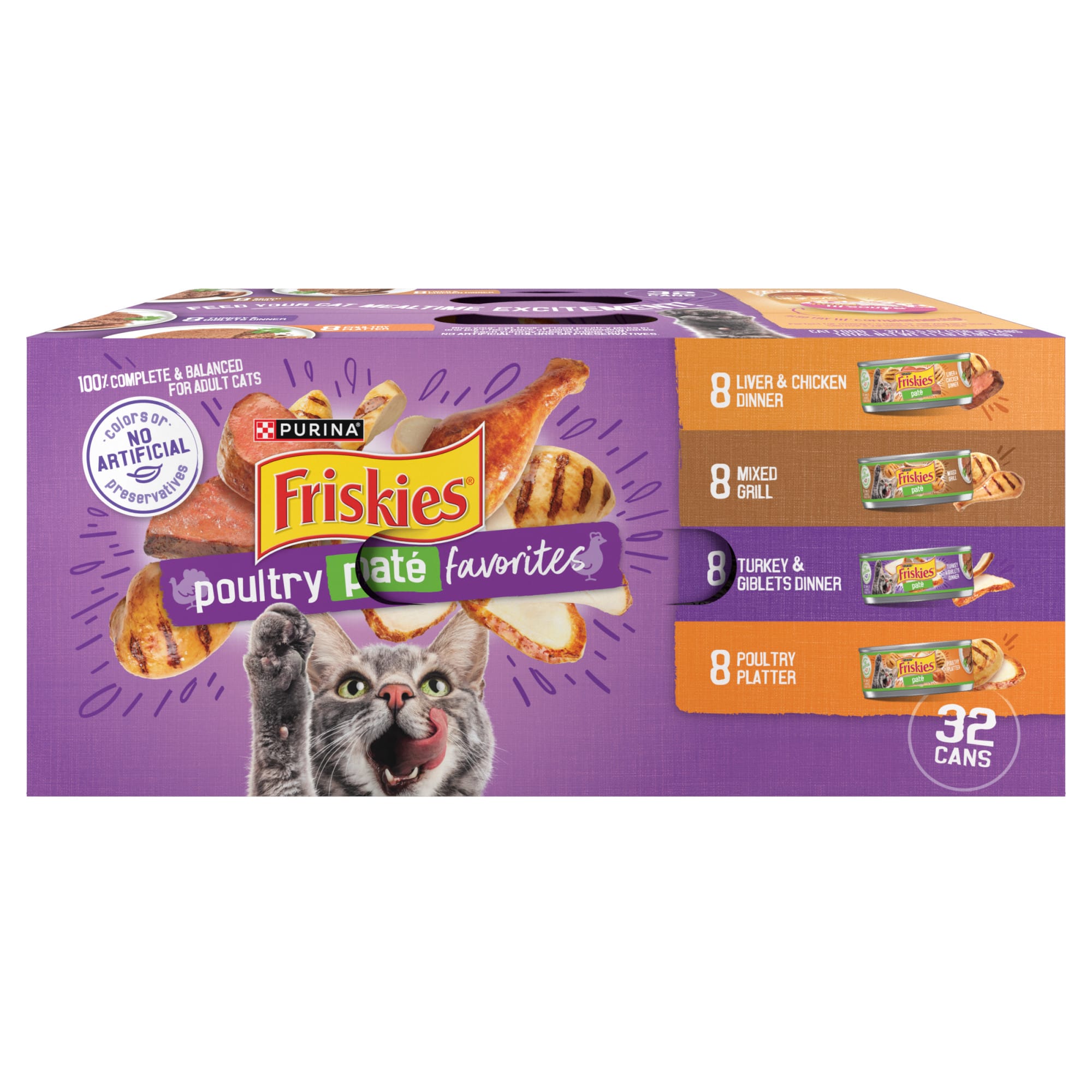 Friskies wet hot sale food