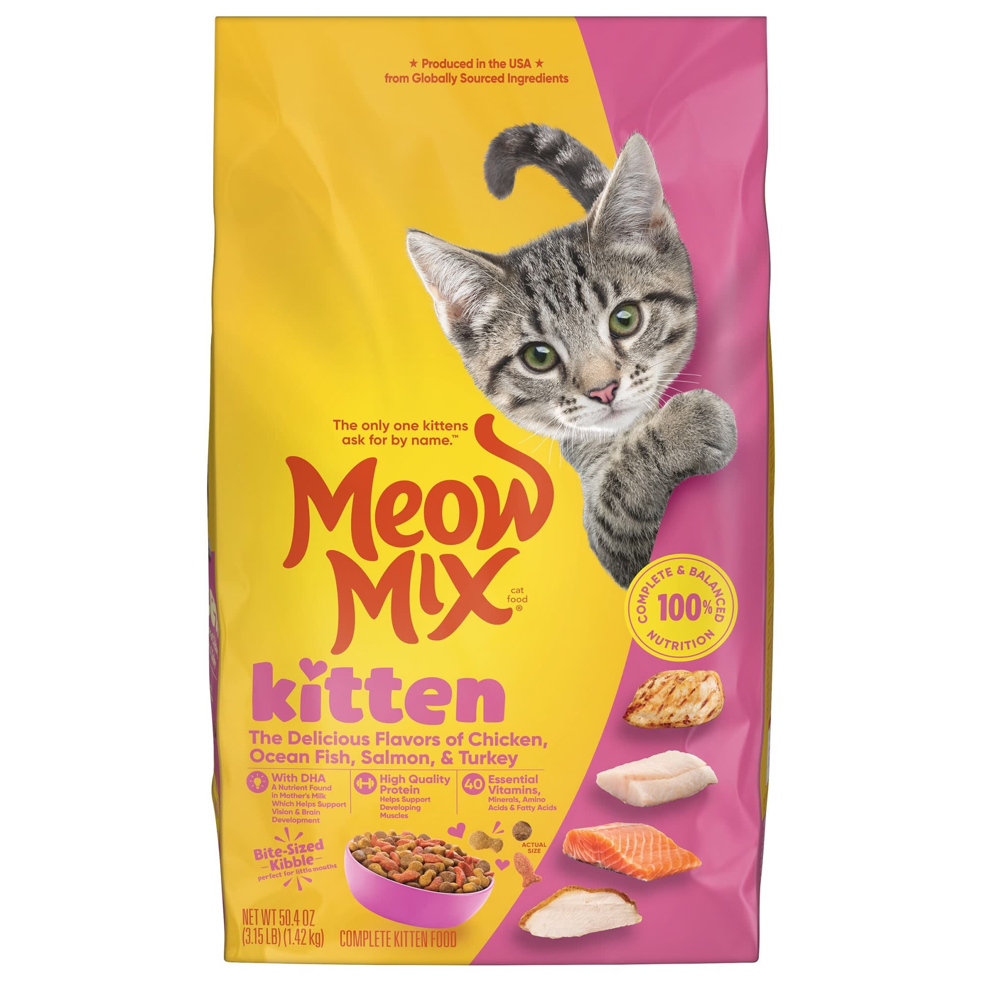 Meow Mix Kitten Li l Nibbles Kitten Food 3.15 lbs. Petco