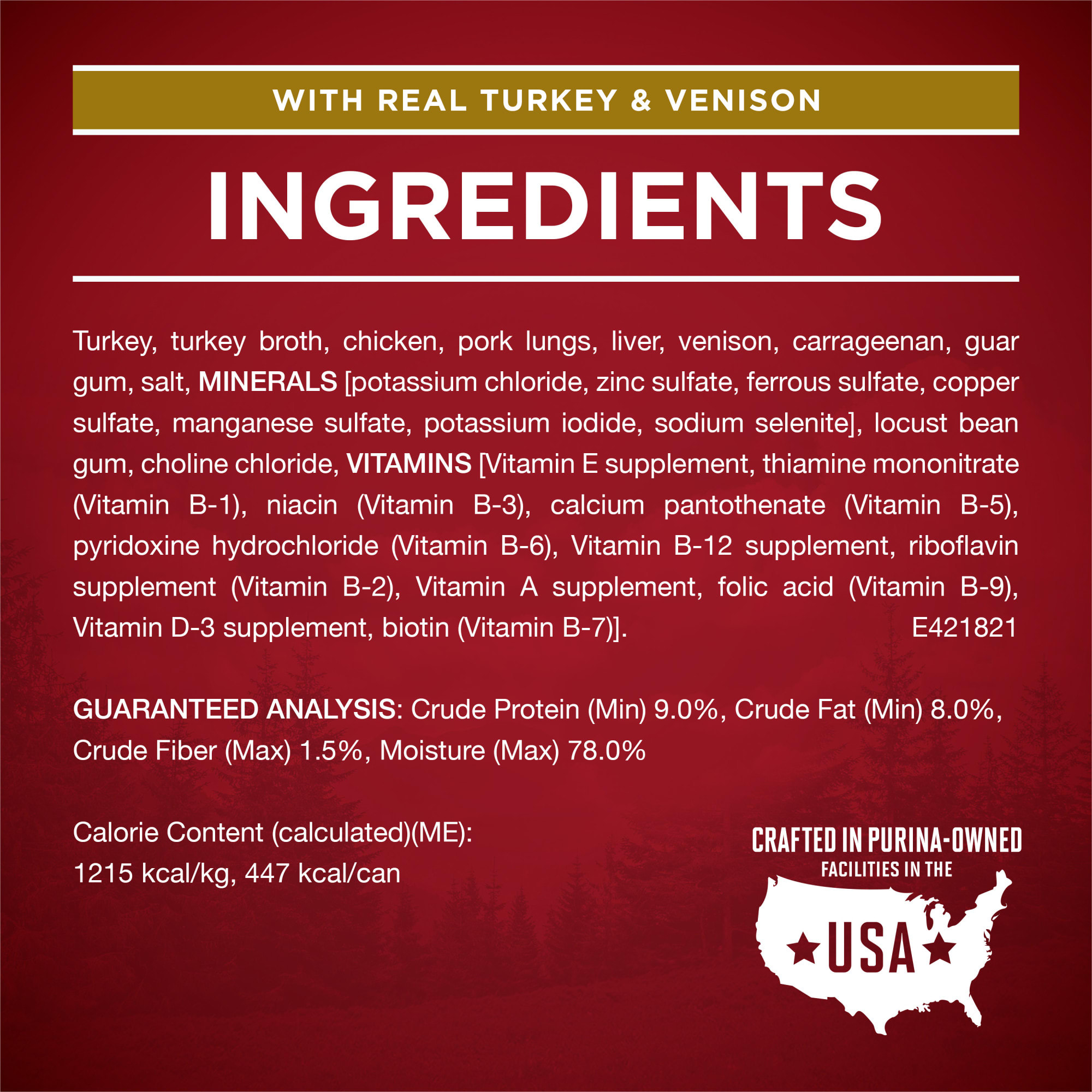 Purina ONE Grain Free Formulas With Real Turkey Venison Chicken