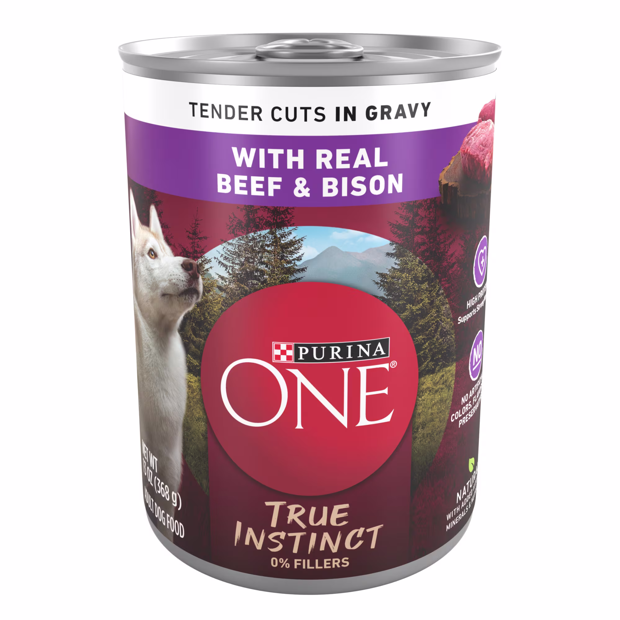 Purina ONE Beef & Bison High Protein Wet Dog Food 13 oz.