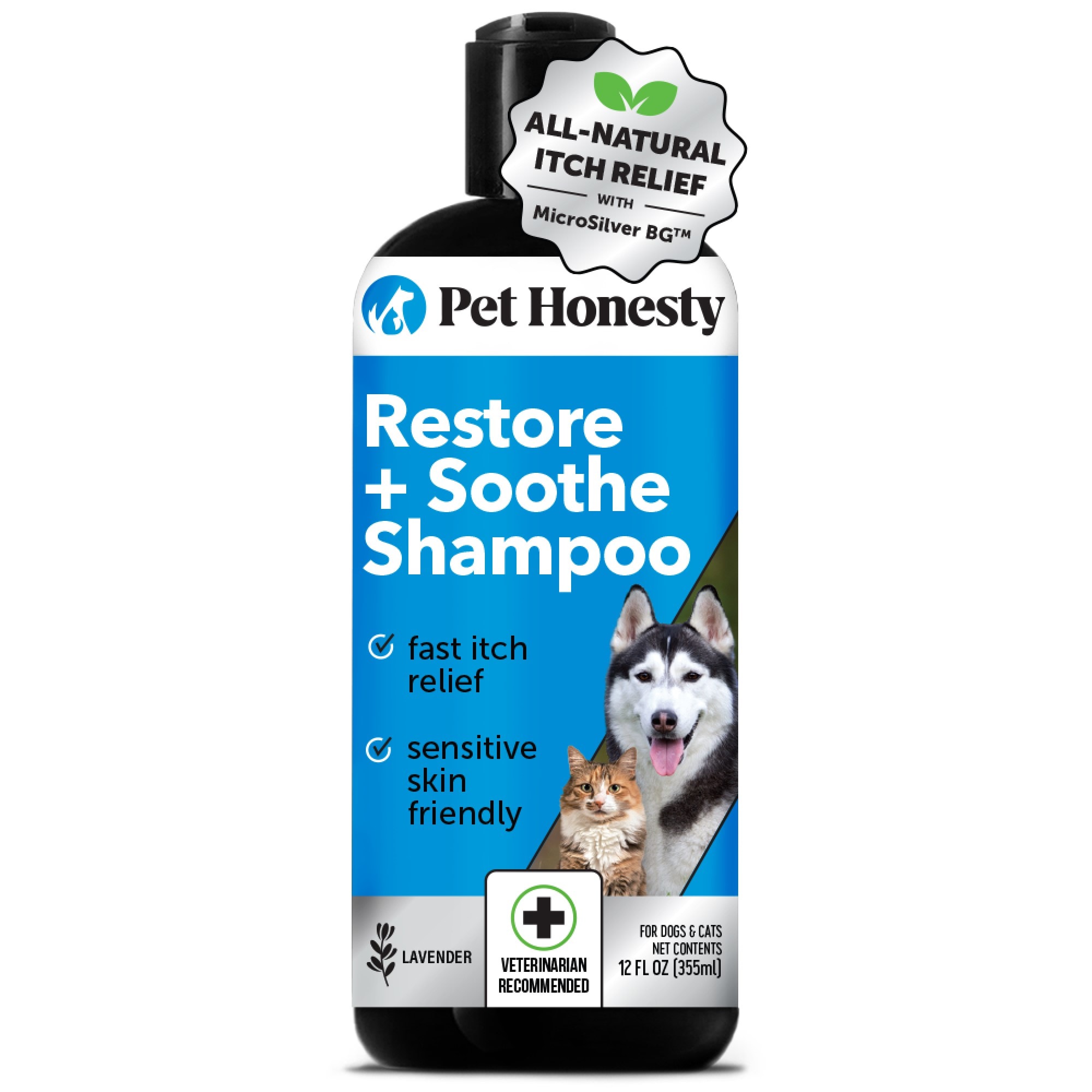 Pet Honesty Restore Soothe Dog Shampoo with Microsilver Aloe