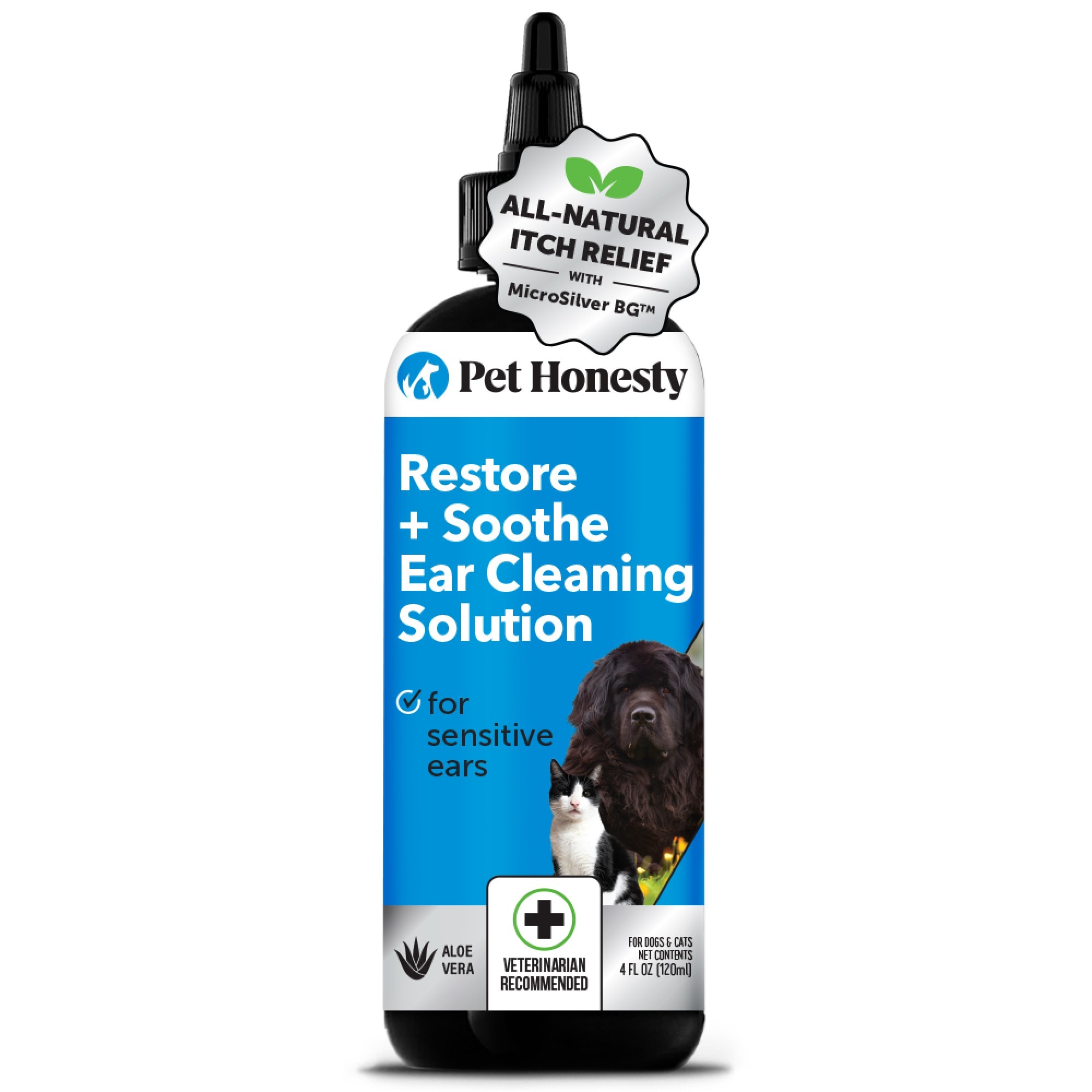 Pet Honesty Restore Soothe Ear Cleaner for Dogs 4 fl. oz