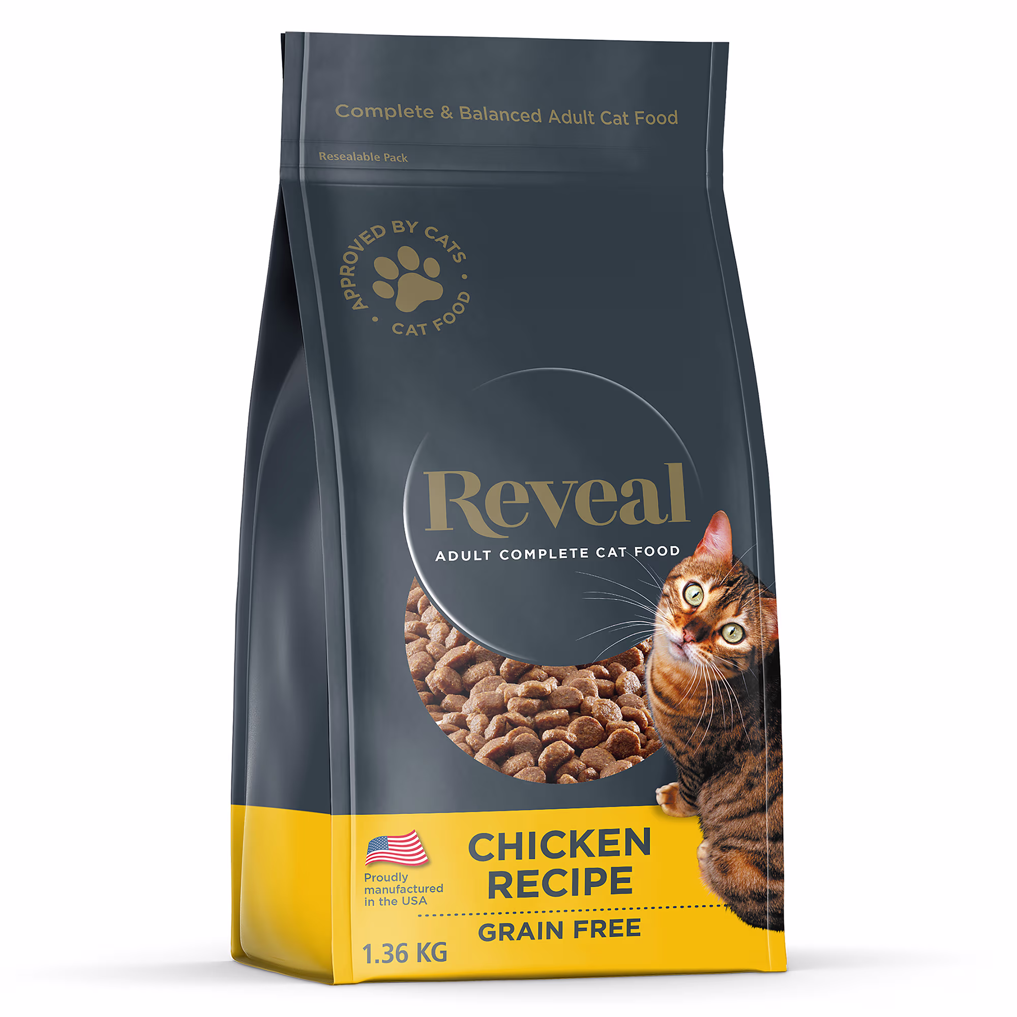 Reveal Grain Free Chicken Dry Cat Food & Balanced Nutrition 3 lbs